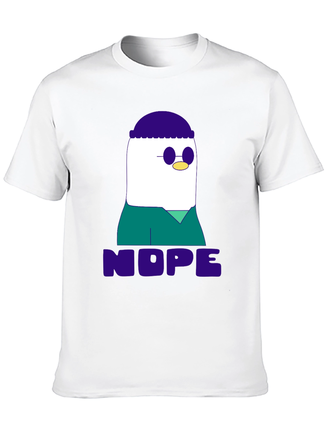 Nope T-Shirt - Funny Cartoon Graphic Tee
