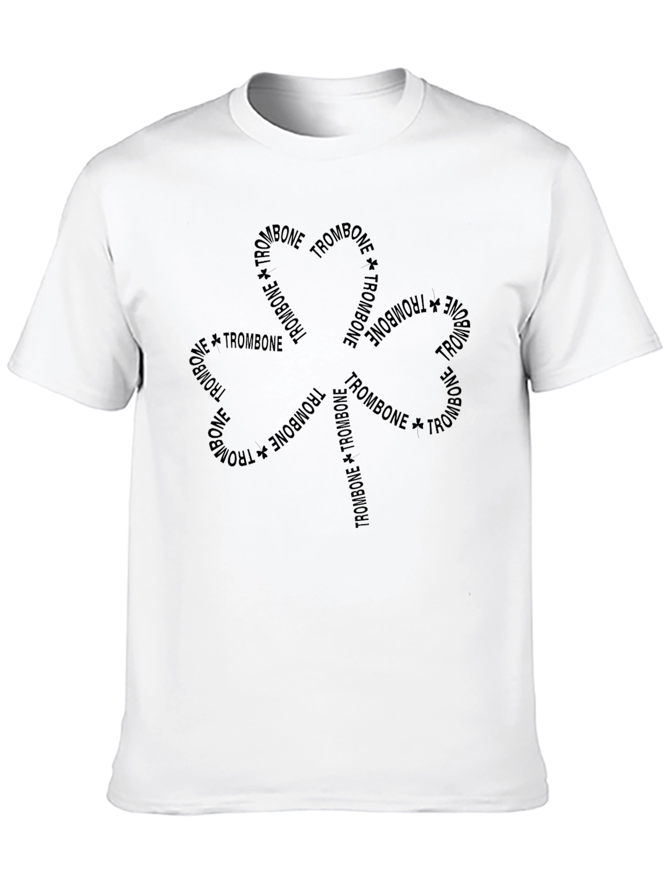 Trombone Flower Graphic Tee - Stylish Music Lovers T-Shirt