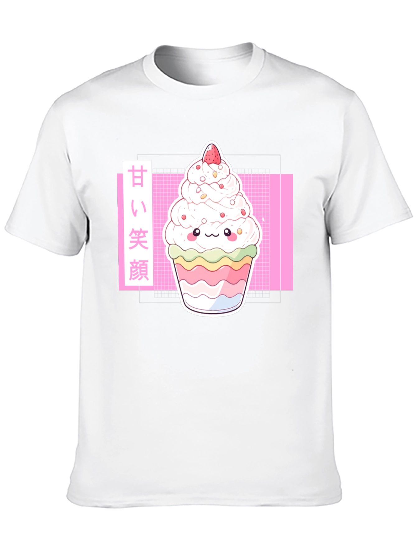 Kawaii Dessert T-Shirt - Sweet Smile Anime Graphic Tee
