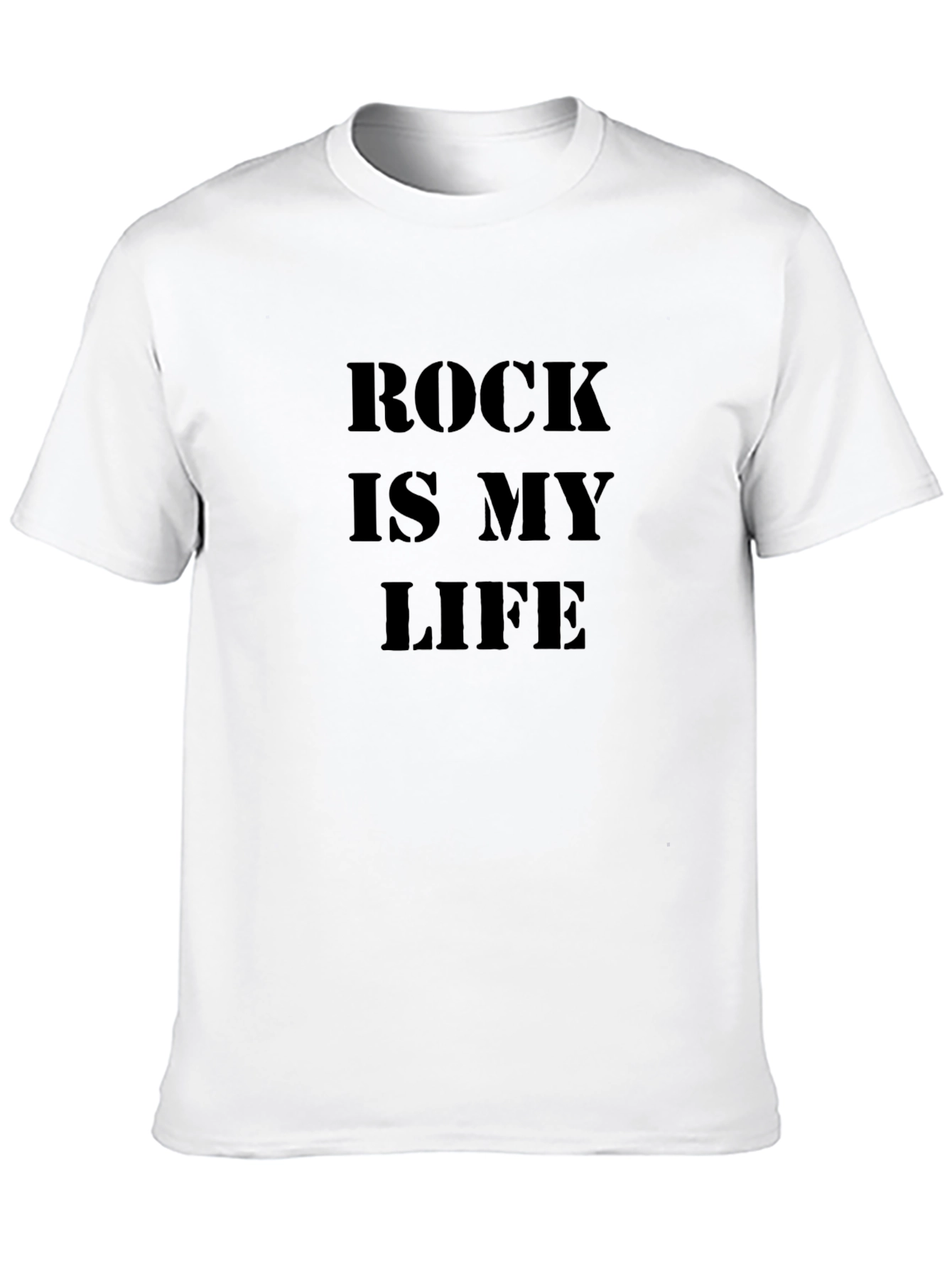 Rock is My Life Black Graphic Tee