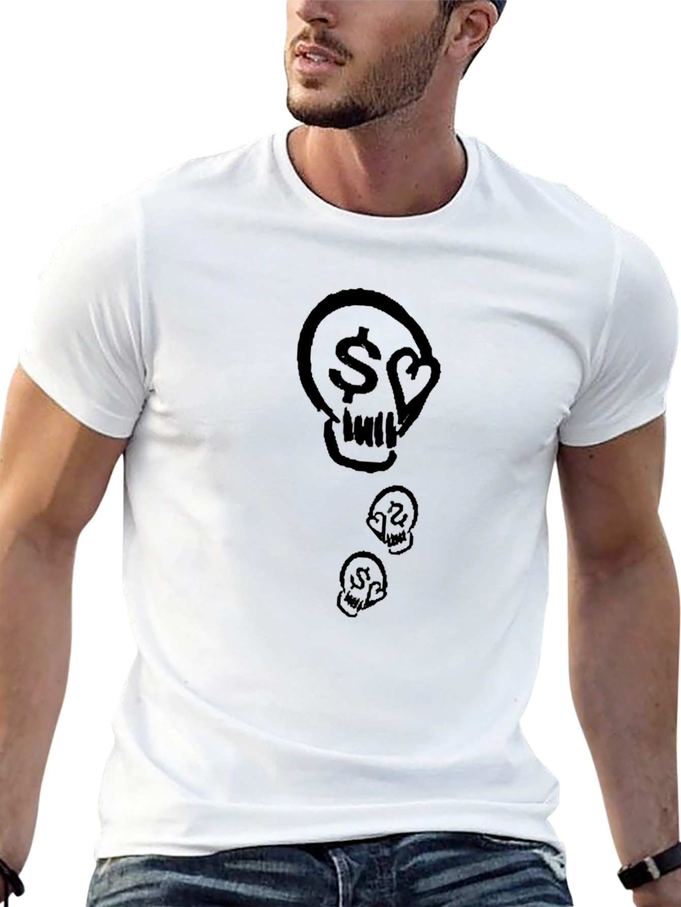 Skull Graphic Black T-Shirt