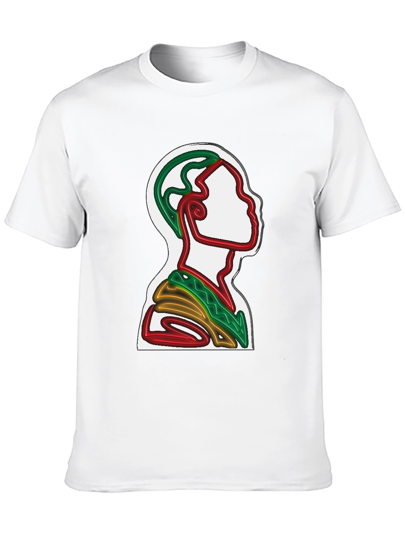 Abstract Line Art T-Shirt - Artistic Graphic Tee