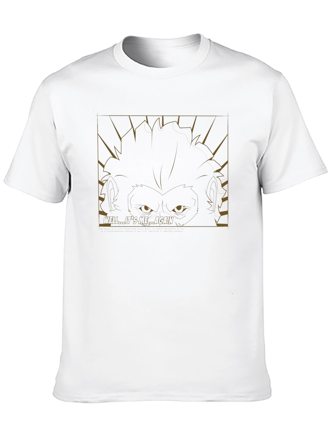 Intriguing Monkey Graphic Tee - Hello... Its Me... Again