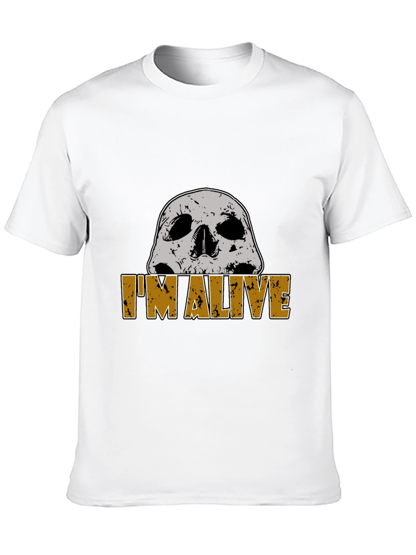 Im Alive Skull Graphic T-Shirt - Mens Black Tee