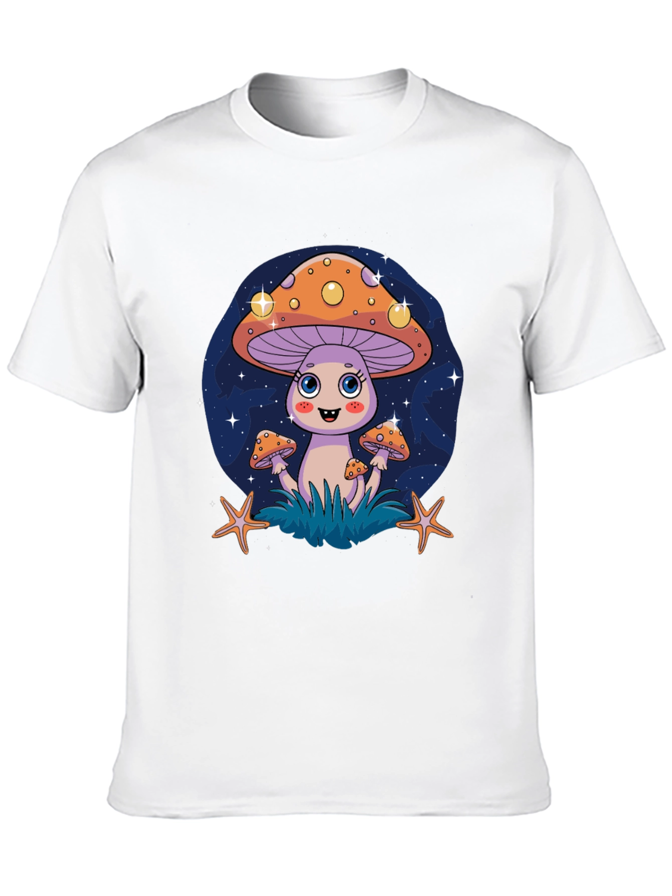 Funky Mushroom Graphic Tee - Quirky Cartoon Design