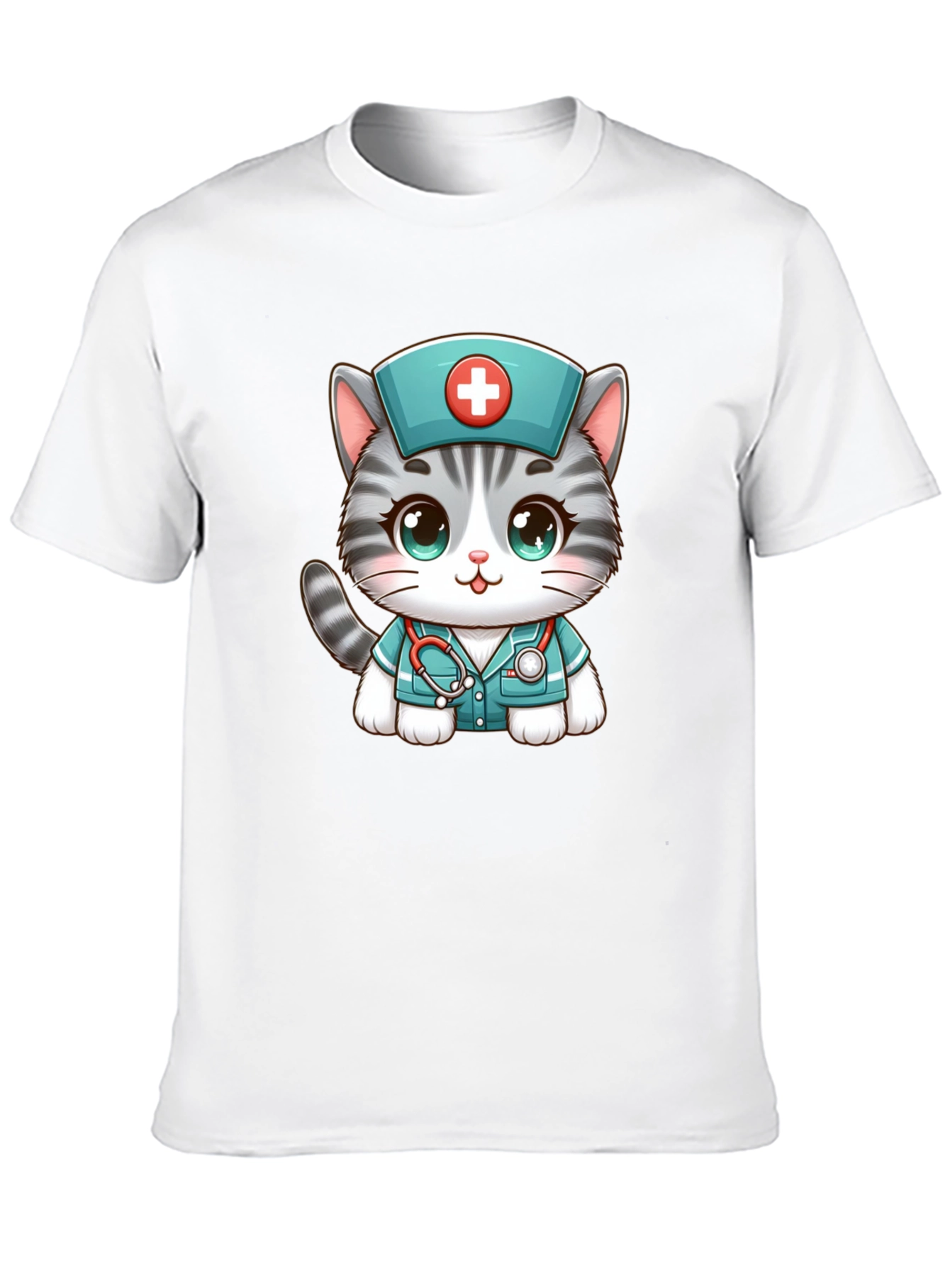 Nurse Cat T-Shirt - Adorable Graphic Tee