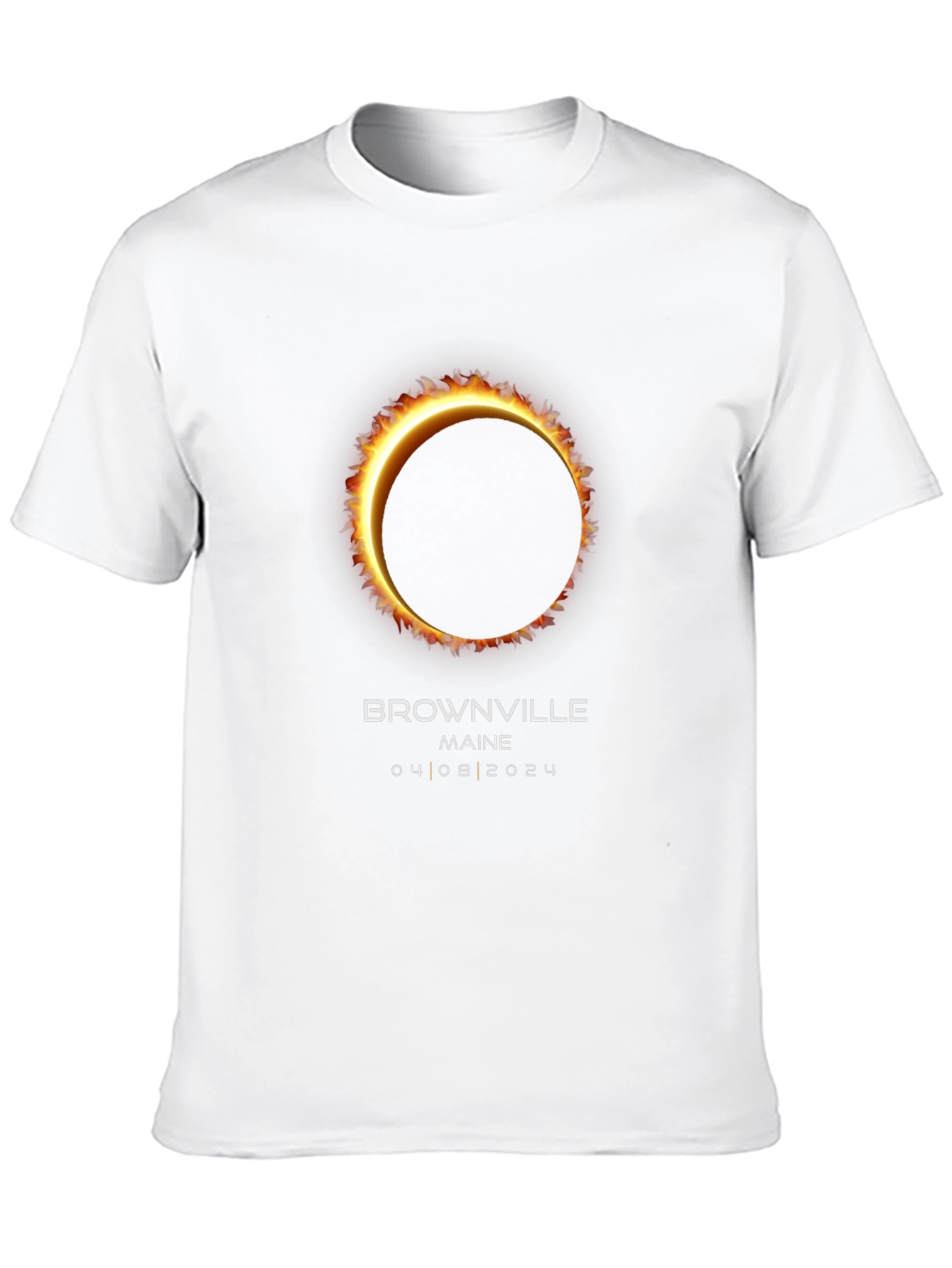 Brownville Maine Eclipse 2024 Black T-Shirt