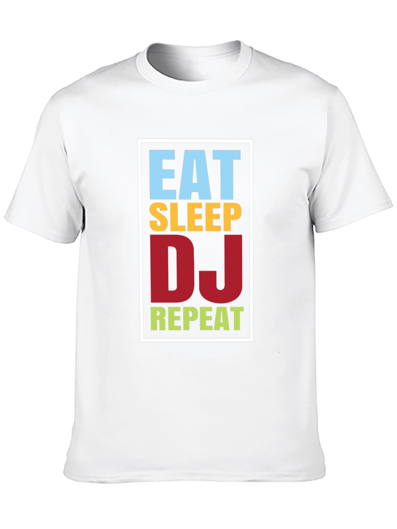 Eat Sleep DJ Repeat Black Graphic Tee