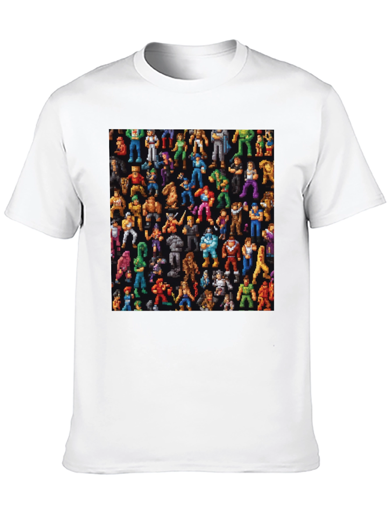 Retro Video Game Character Black T-Shirt