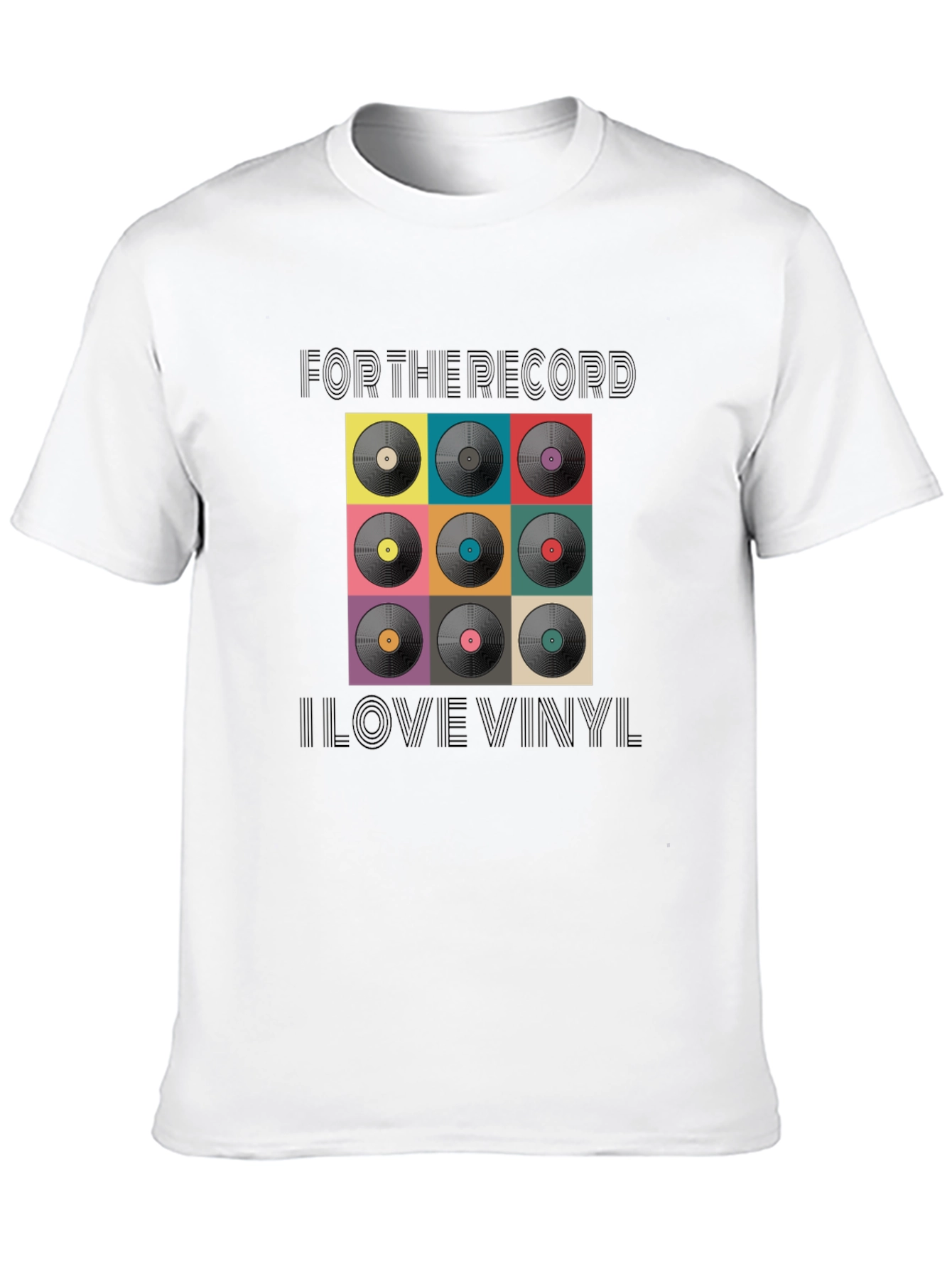 Retro Vinyl Record Graphic T-Shirt
