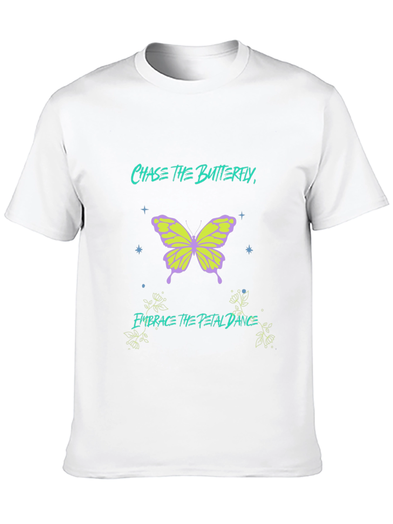 Chase the Butterfly Graphic Black T-Shirt