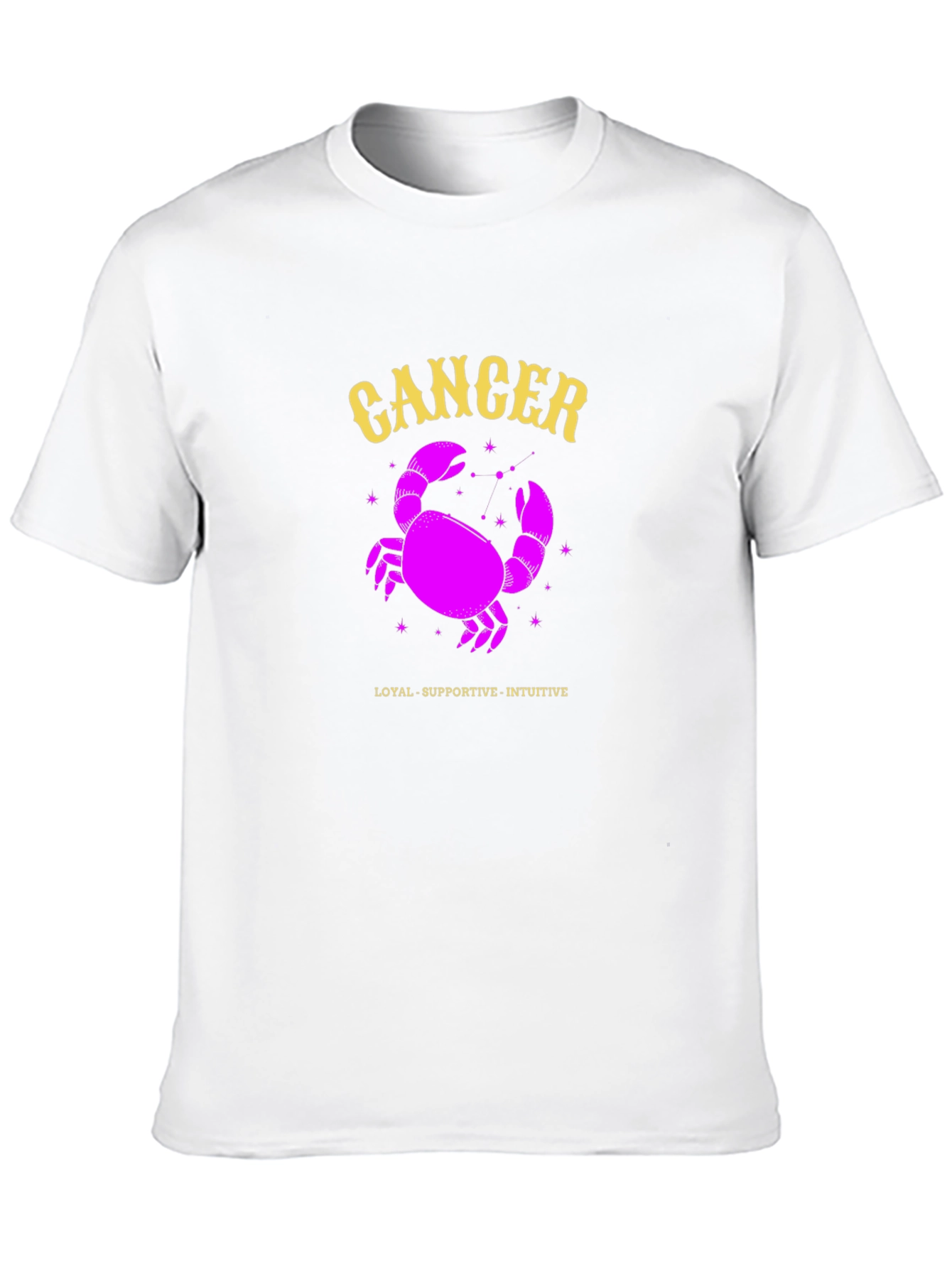 Cancer Zodiac Sign T-Shirt - Loyal Supportive Intuitive