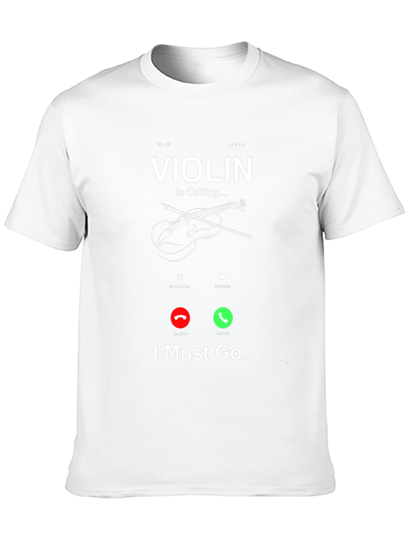 Violin is Calling Funny Music T-Shirt