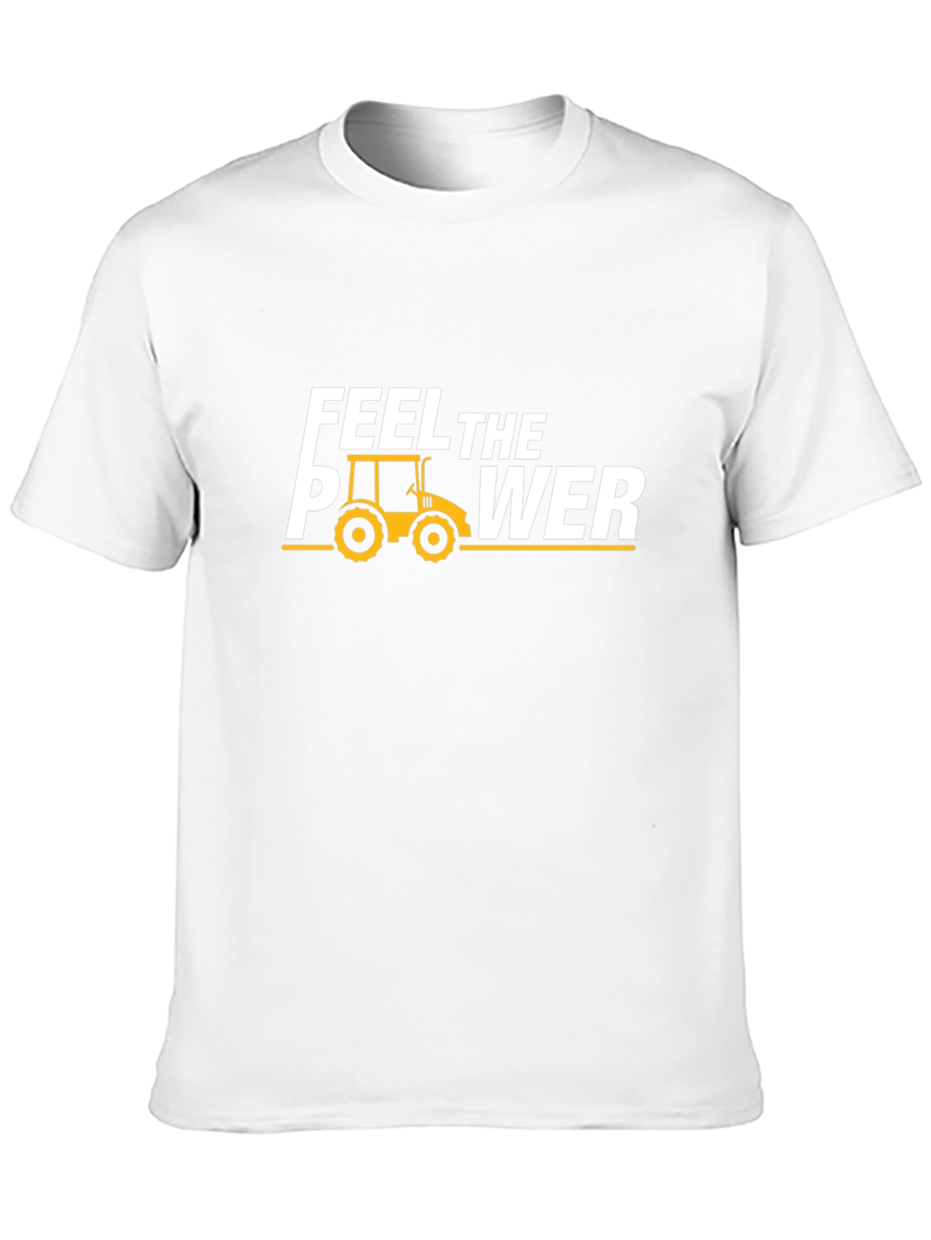 Feel the Power Tractor T-Shirt - Black