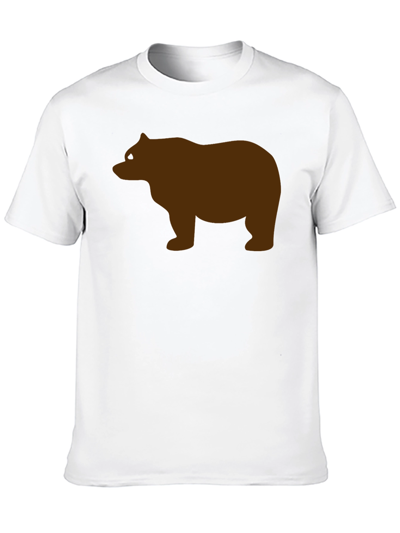 Mens Black Bear Graphic Tee - Casual Style