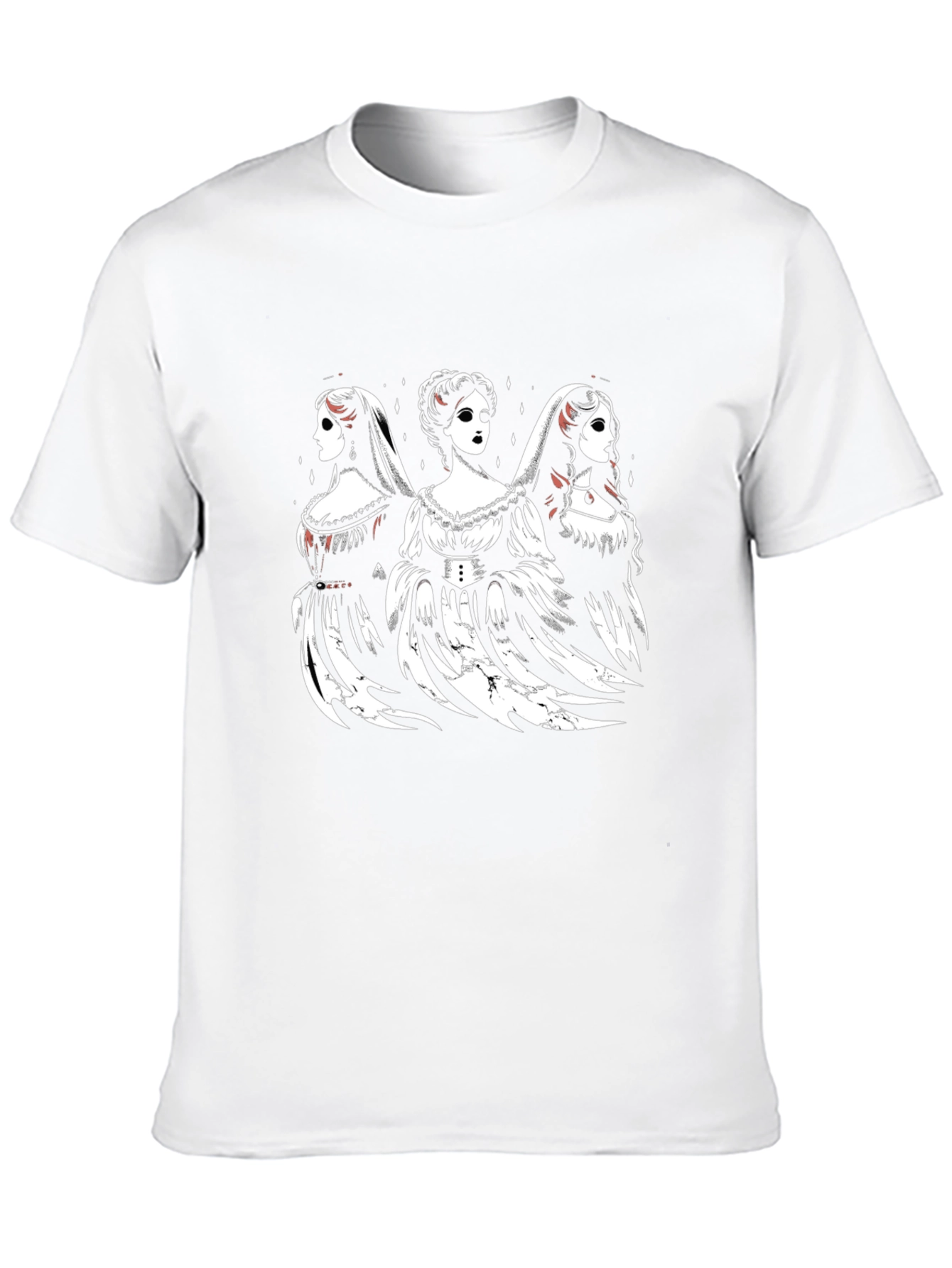 Three Ghostly Brides Black T-Shirt