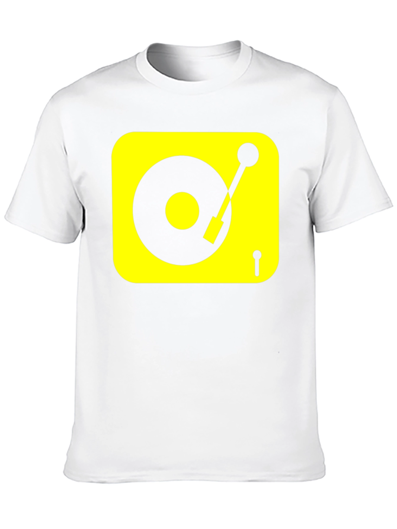 DJ Turntable Graphic Tee - Black