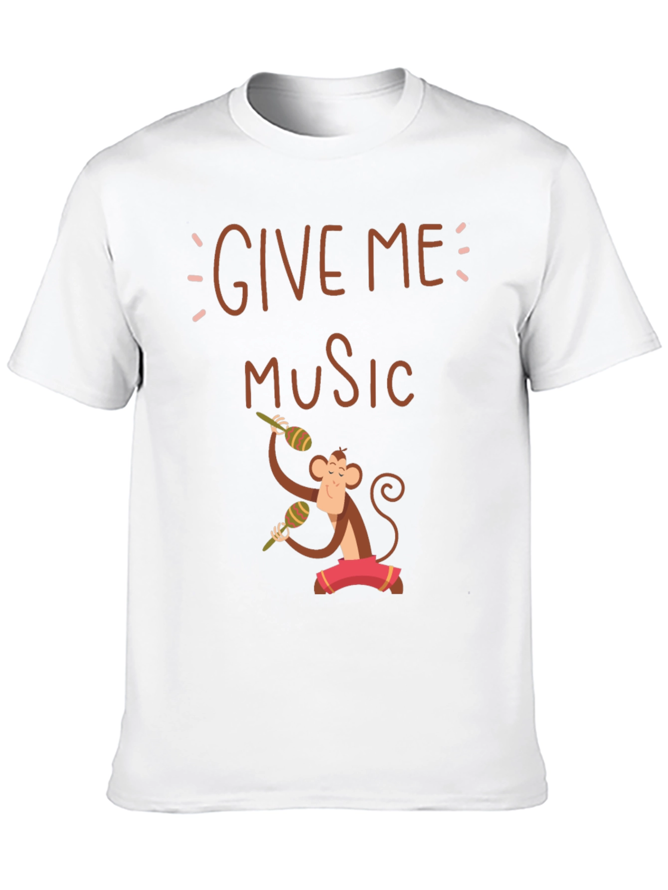 Give Me Music Monkey Graphic Tee - Black