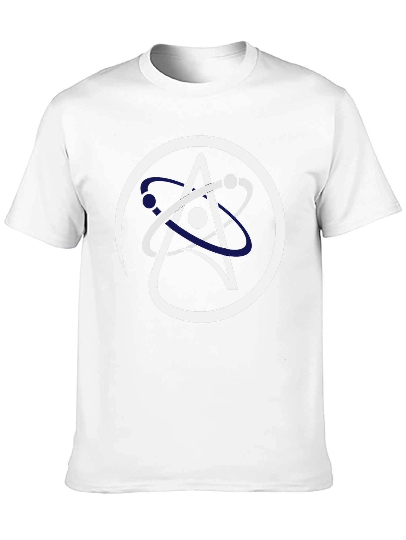 Science Atom Logo Black T-Shirt