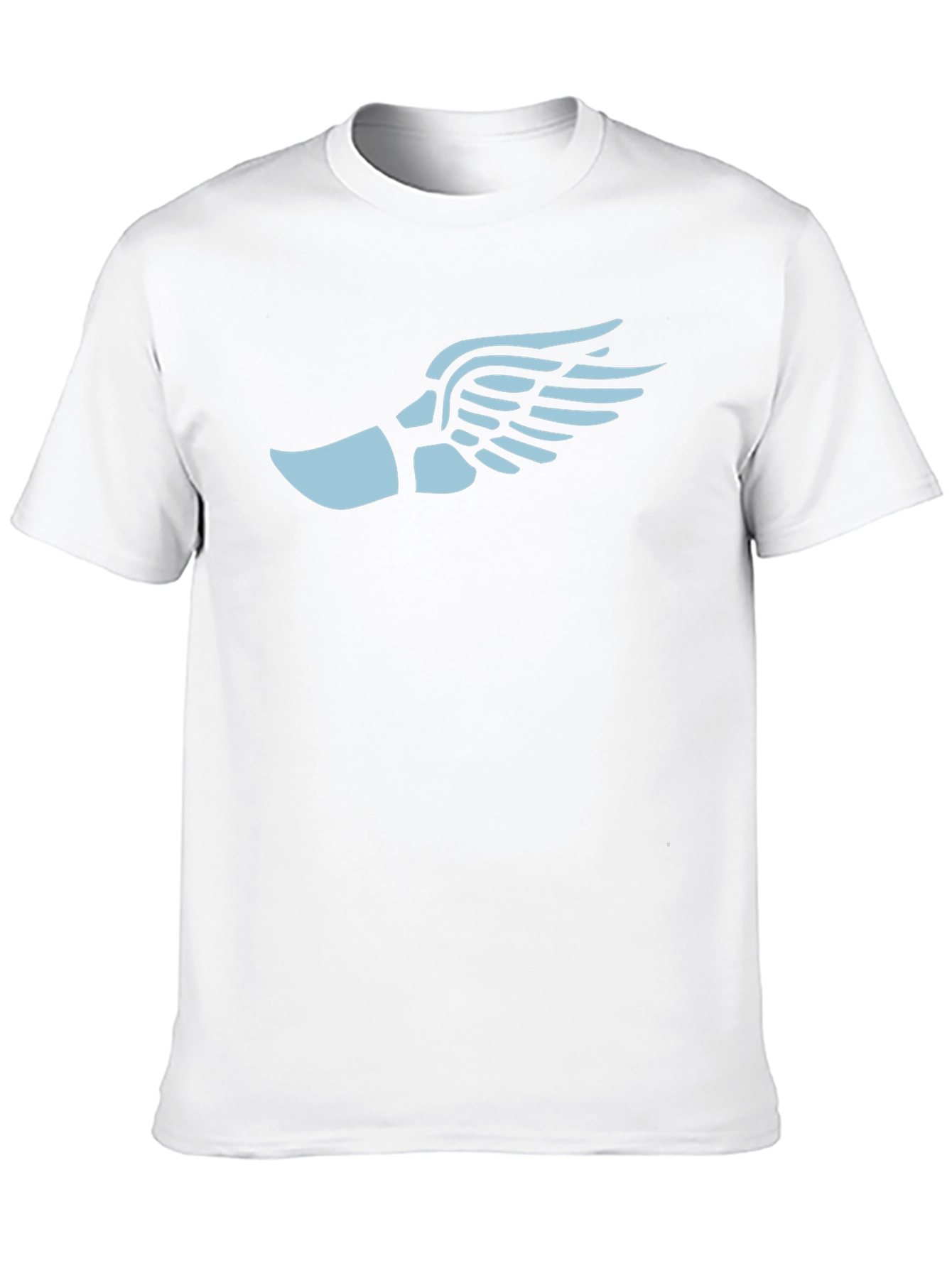 Winged Foot Graphic Tee - Black Cotton Blend