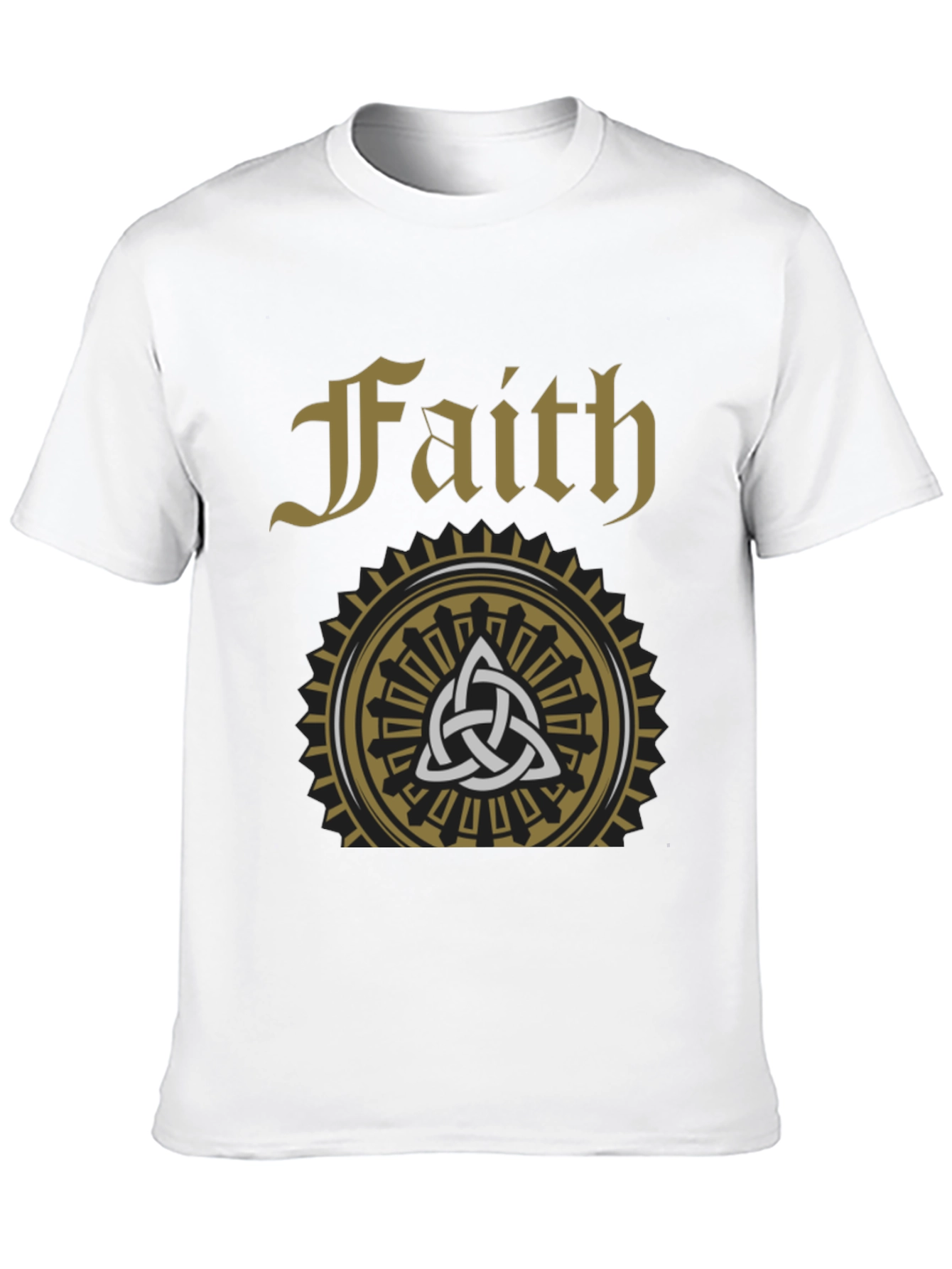 Faith Celtic Knot Graphic Tee - Stylish Black T-Shirt