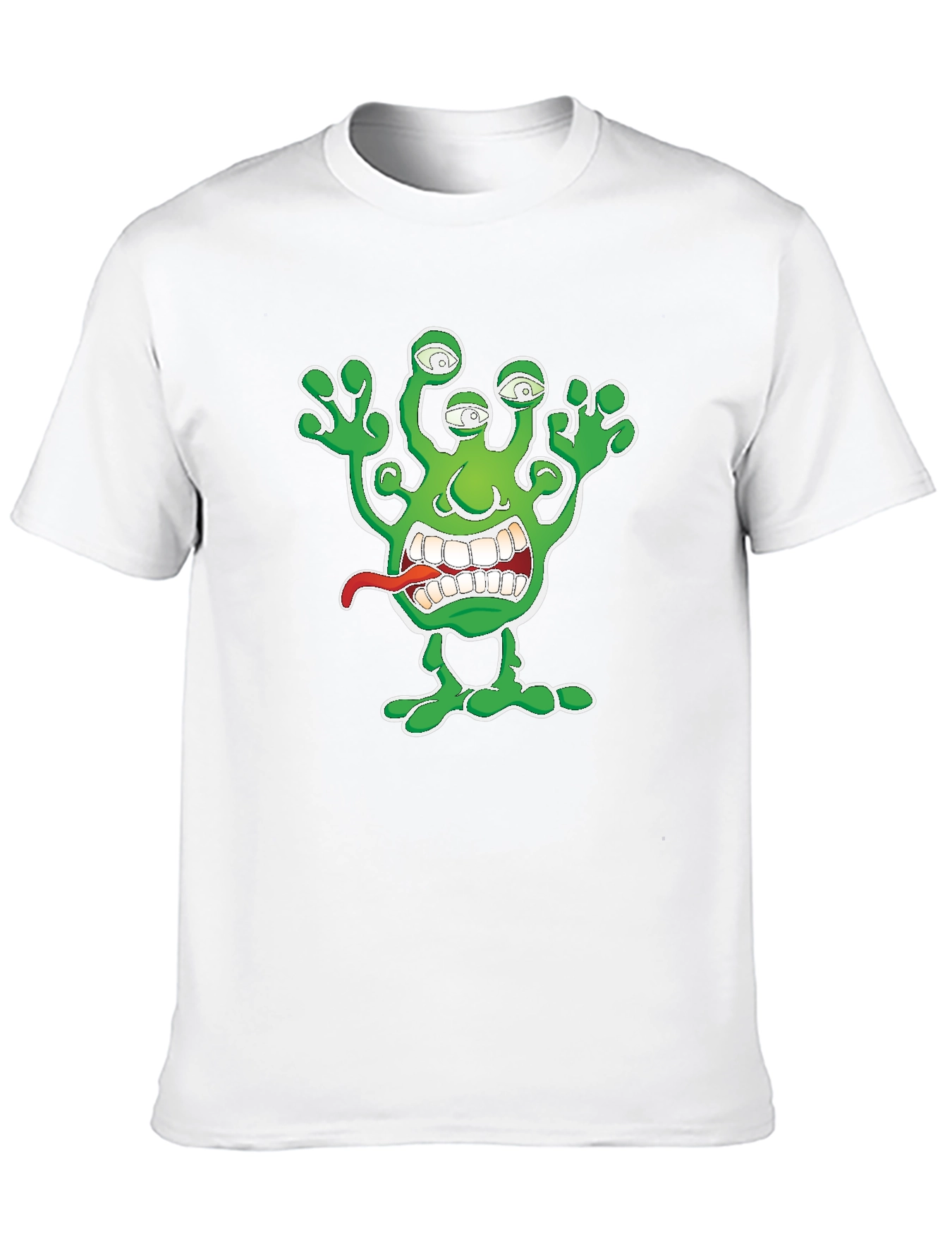 Alien Monster Graphic Print T-Shirt