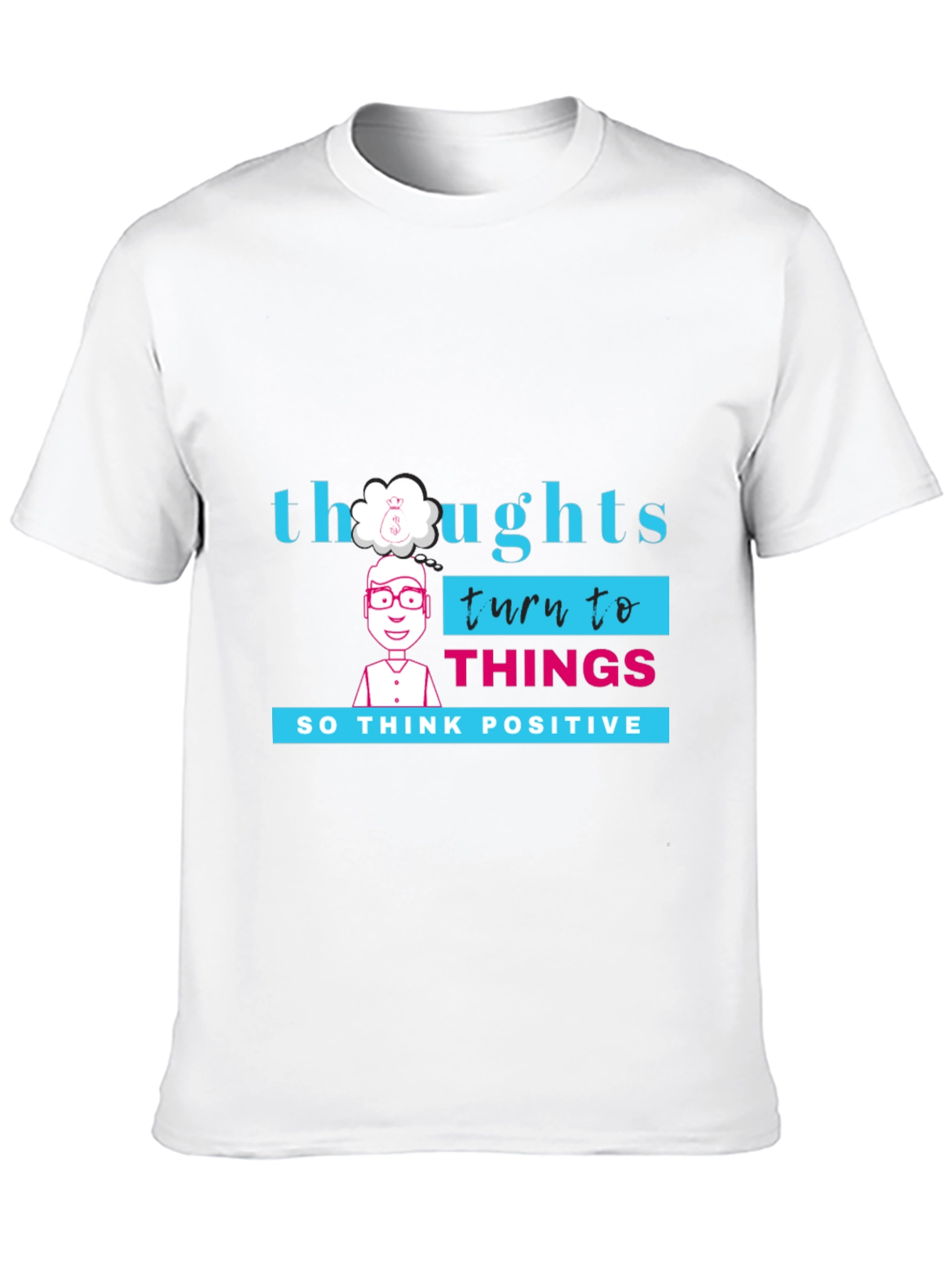 Thoughts Turn to Things Graphic Tee - Black