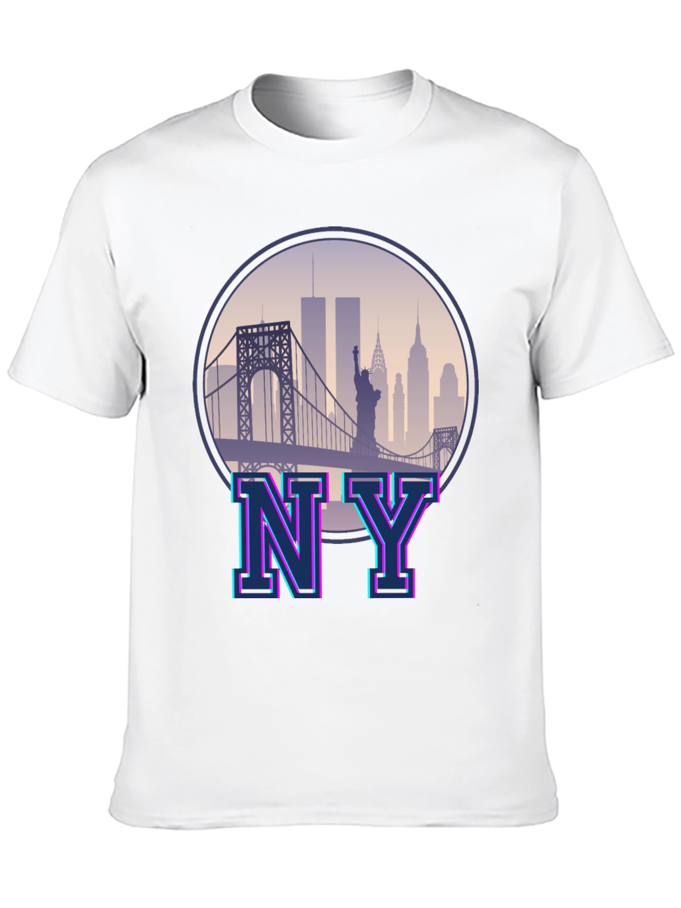 Retro NY Skyline Graphic Tee - Unisex T-Shirt