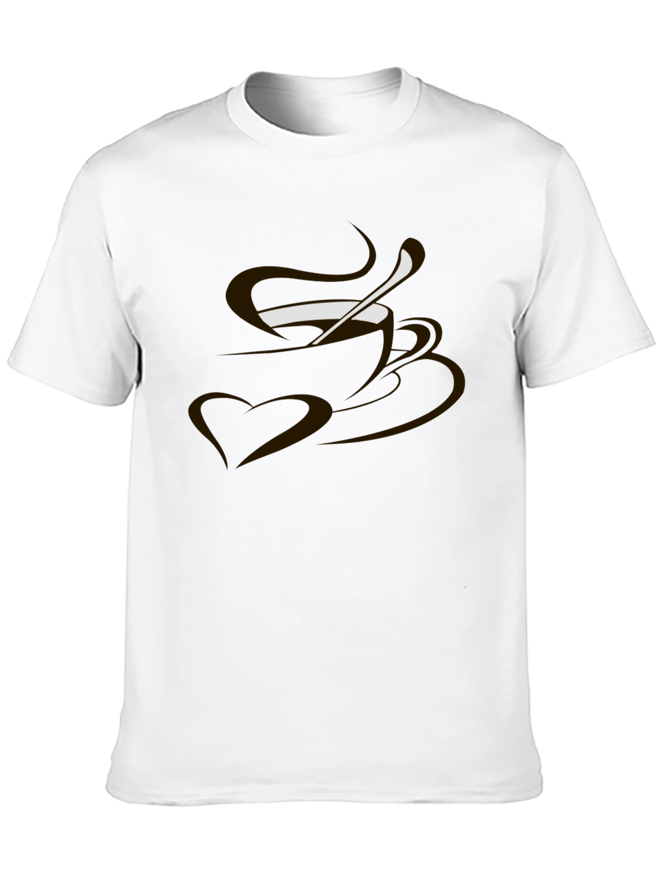 Coffee Lovers Tee - Heart & Brew Graphic T-Shirt