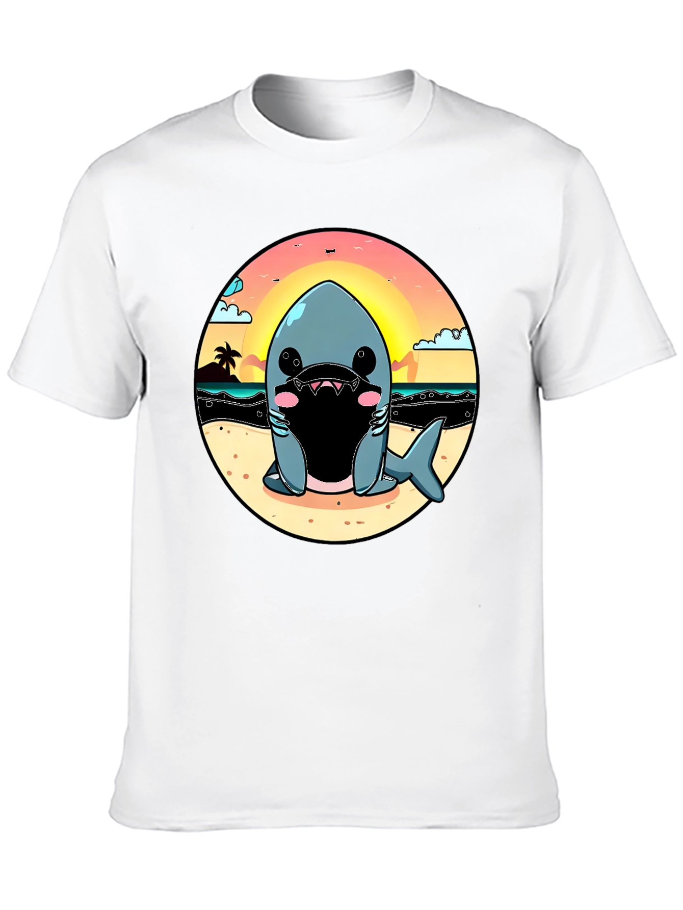 Cute Shark Beach T-Shirt