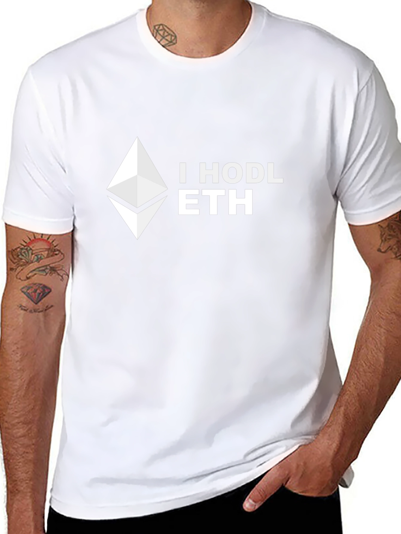 I HODL ETH Crypto T-Shirt - Black
