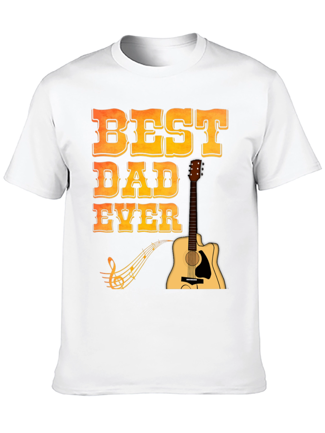 Best Dad Ever Guitar T-Shirt