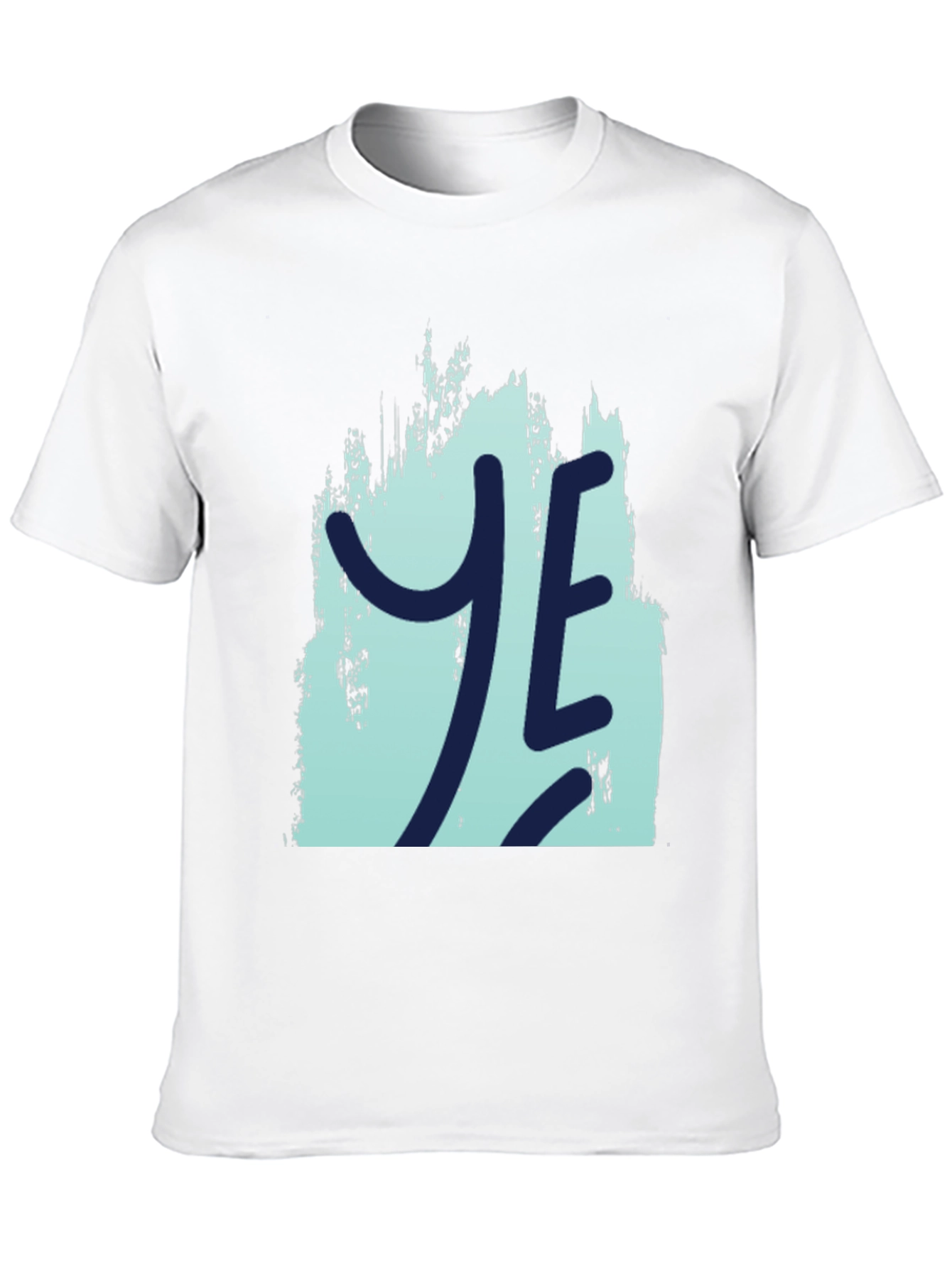 YE Graphic Print Mens Black T-Shirt