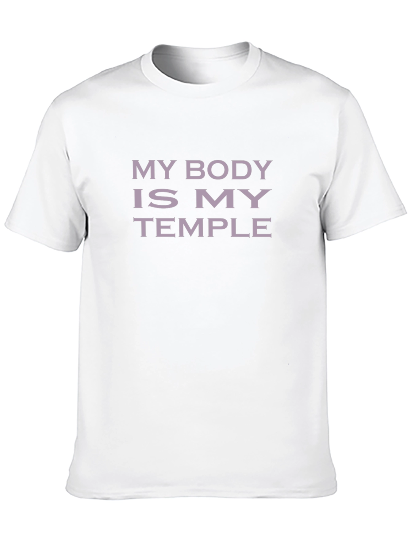 My Body Is My Temple Graphic Tee - Black