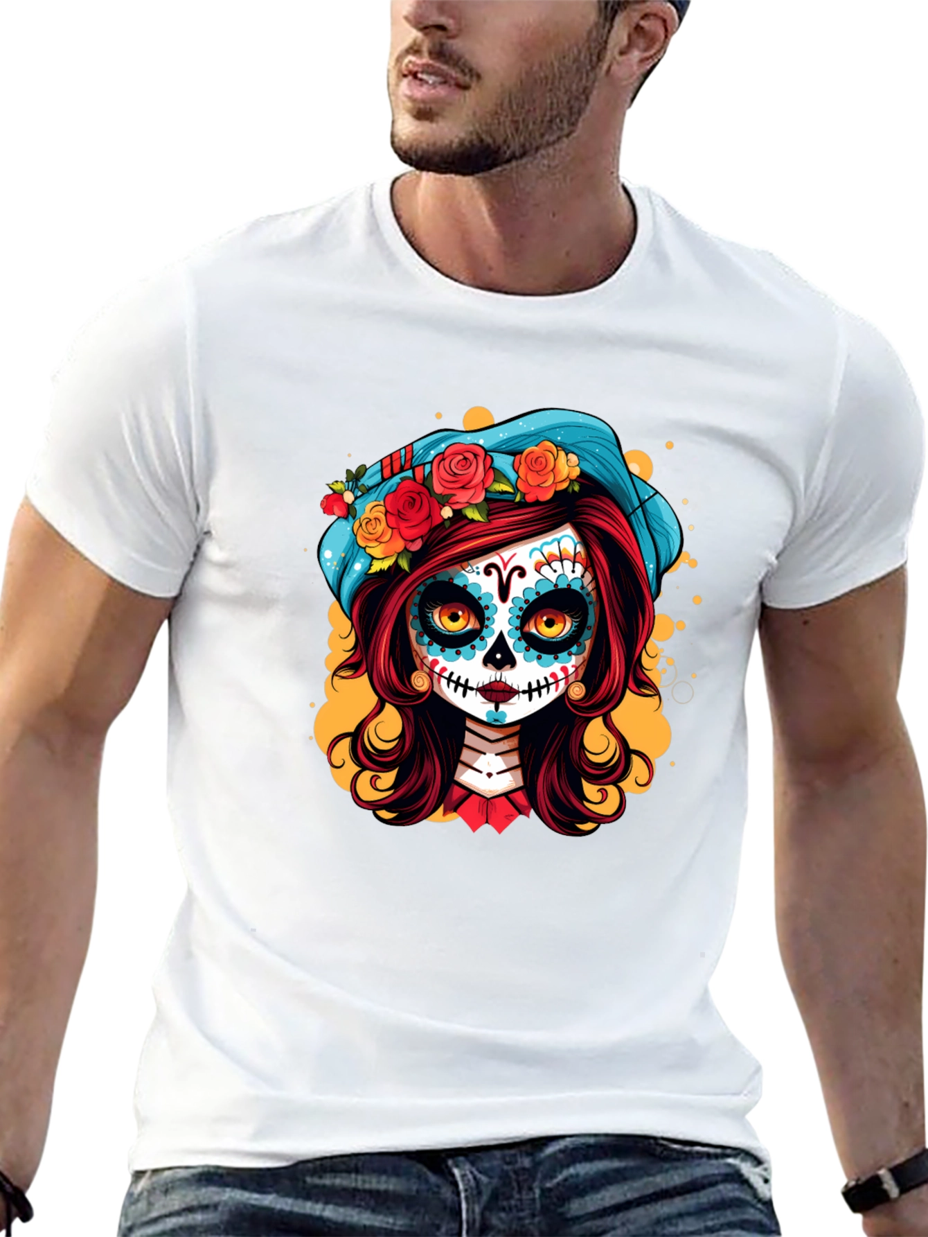 Day of the Dead Sugar Skull Girl T-Shirt