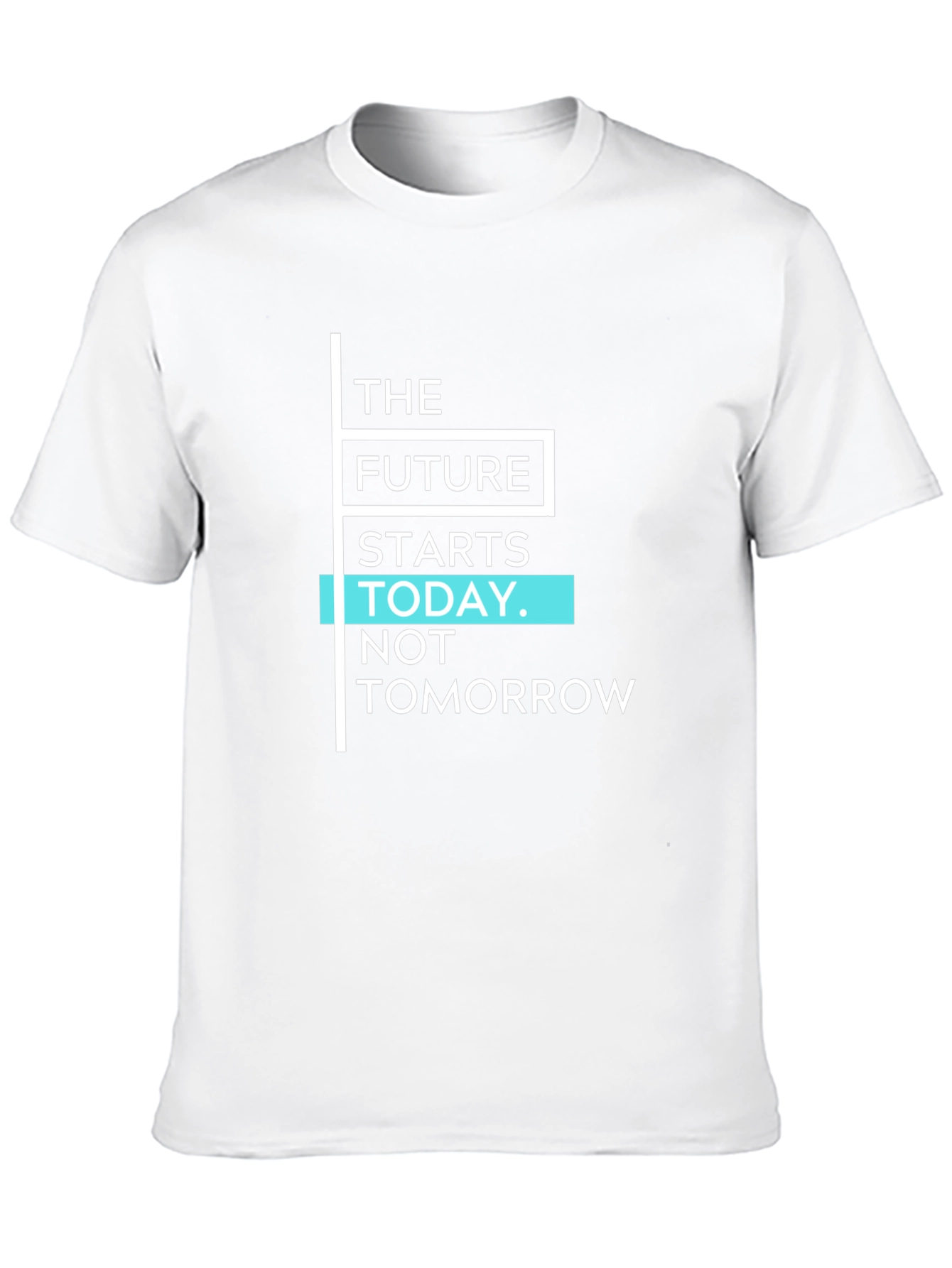 Inspirational Future Starts Today Black T-Shirt