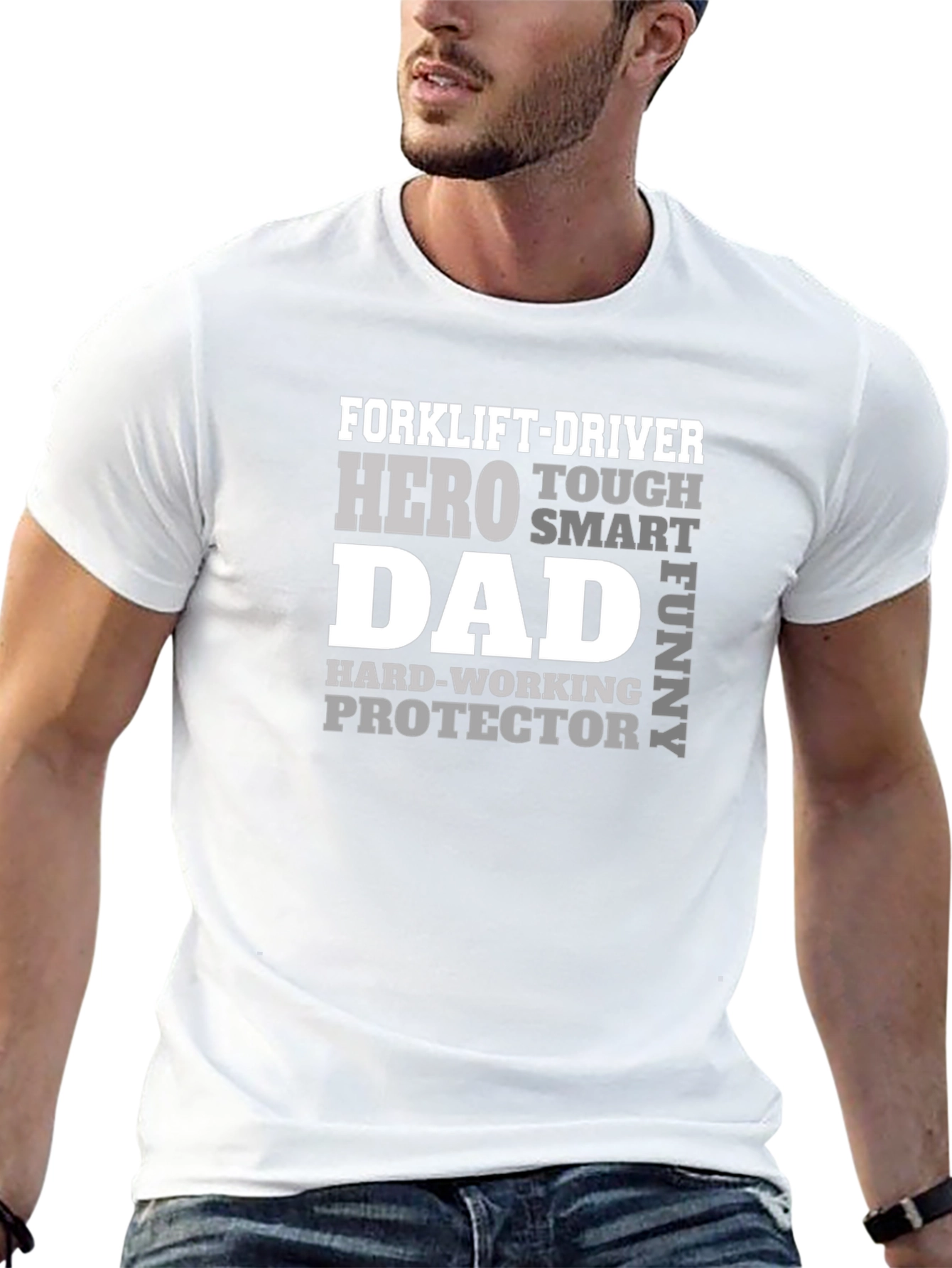 Forklift-Driver Hero Dad Funny T-Shirt