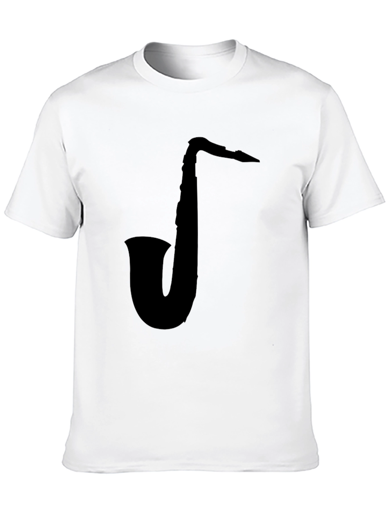 Saxophone Graphic Black T-Shirt