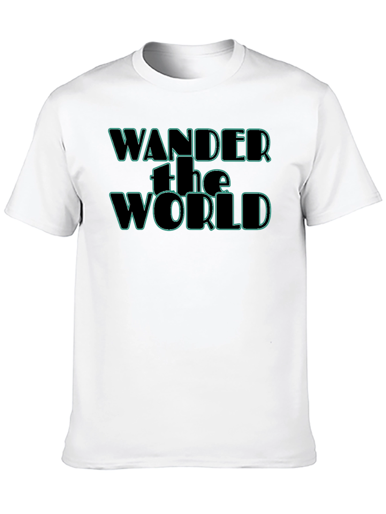 Wander the World Graphic Tee - Black