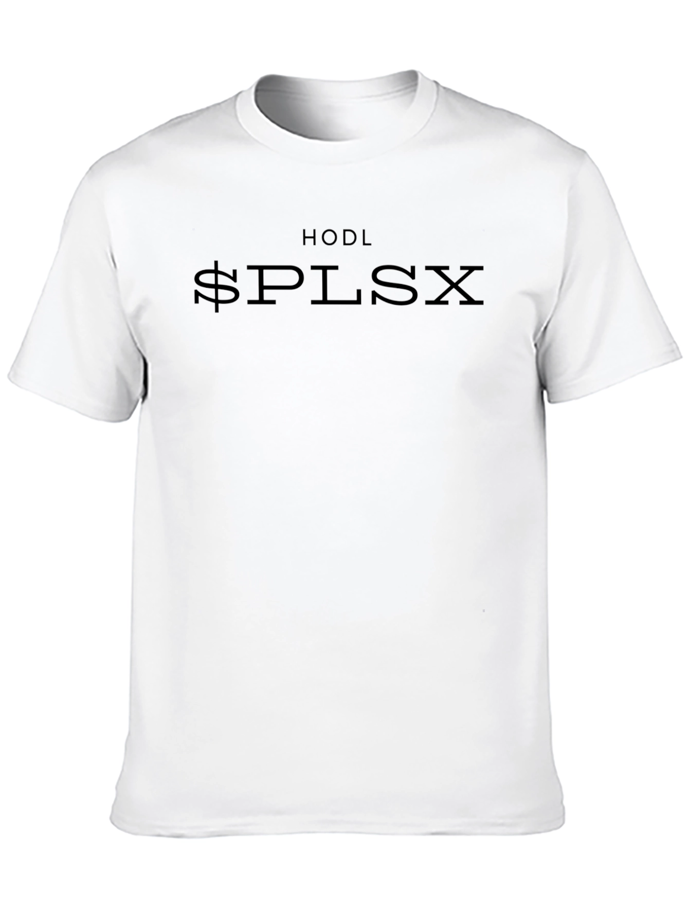 HODL $PLSX Black T-Shirt Crypto Fashion