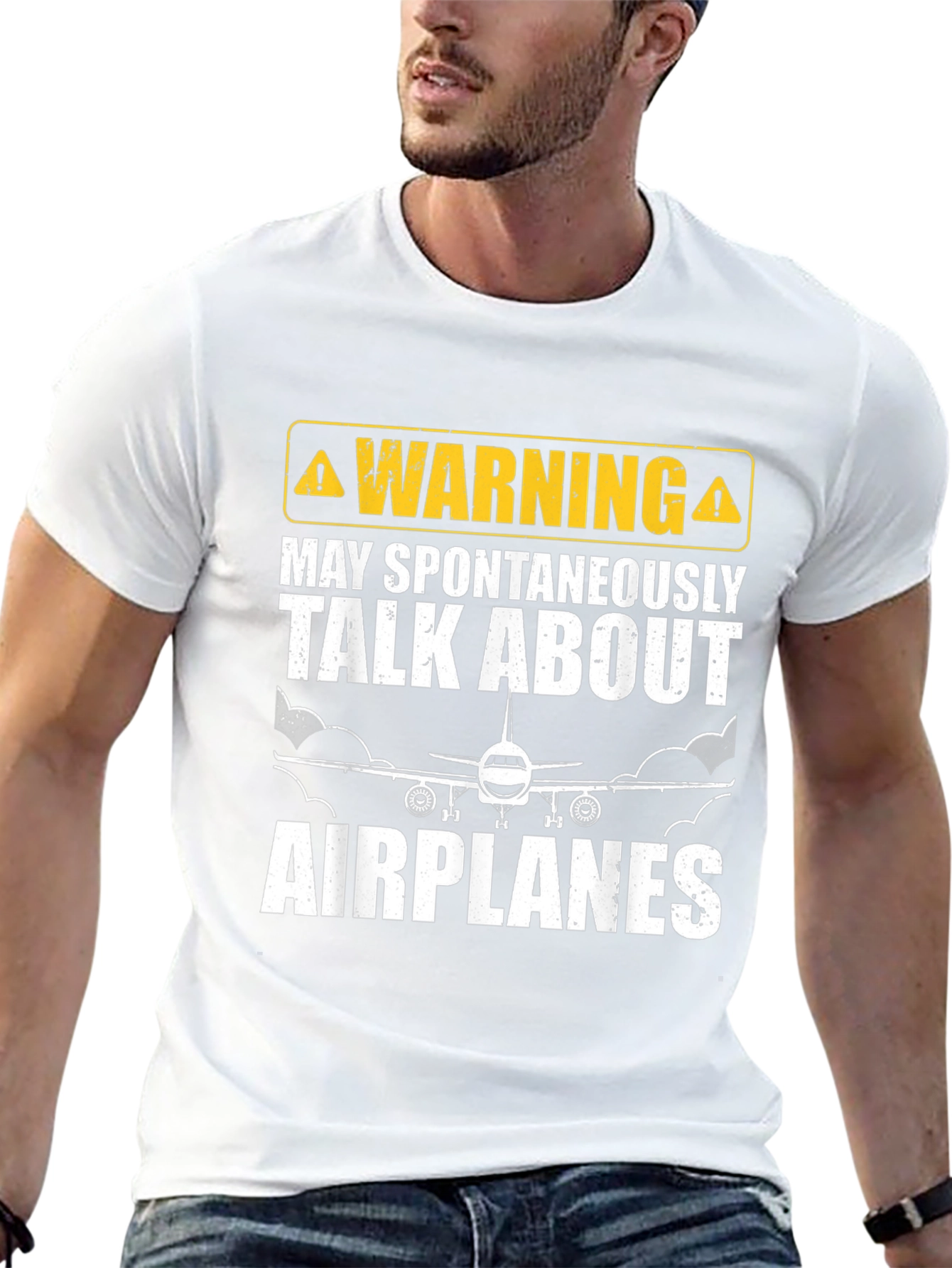 Warning: May Spontaneously Talk About Airplanes T-Shirt