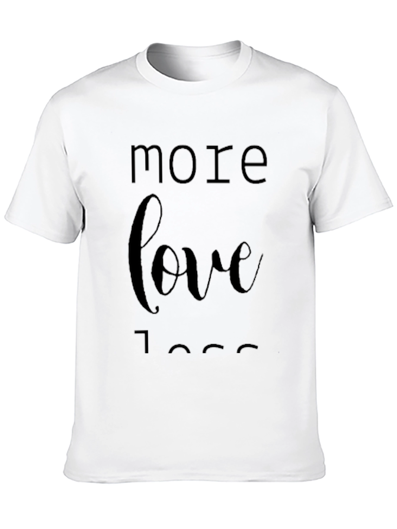 More Love Less Ego Black Graphic Tee
