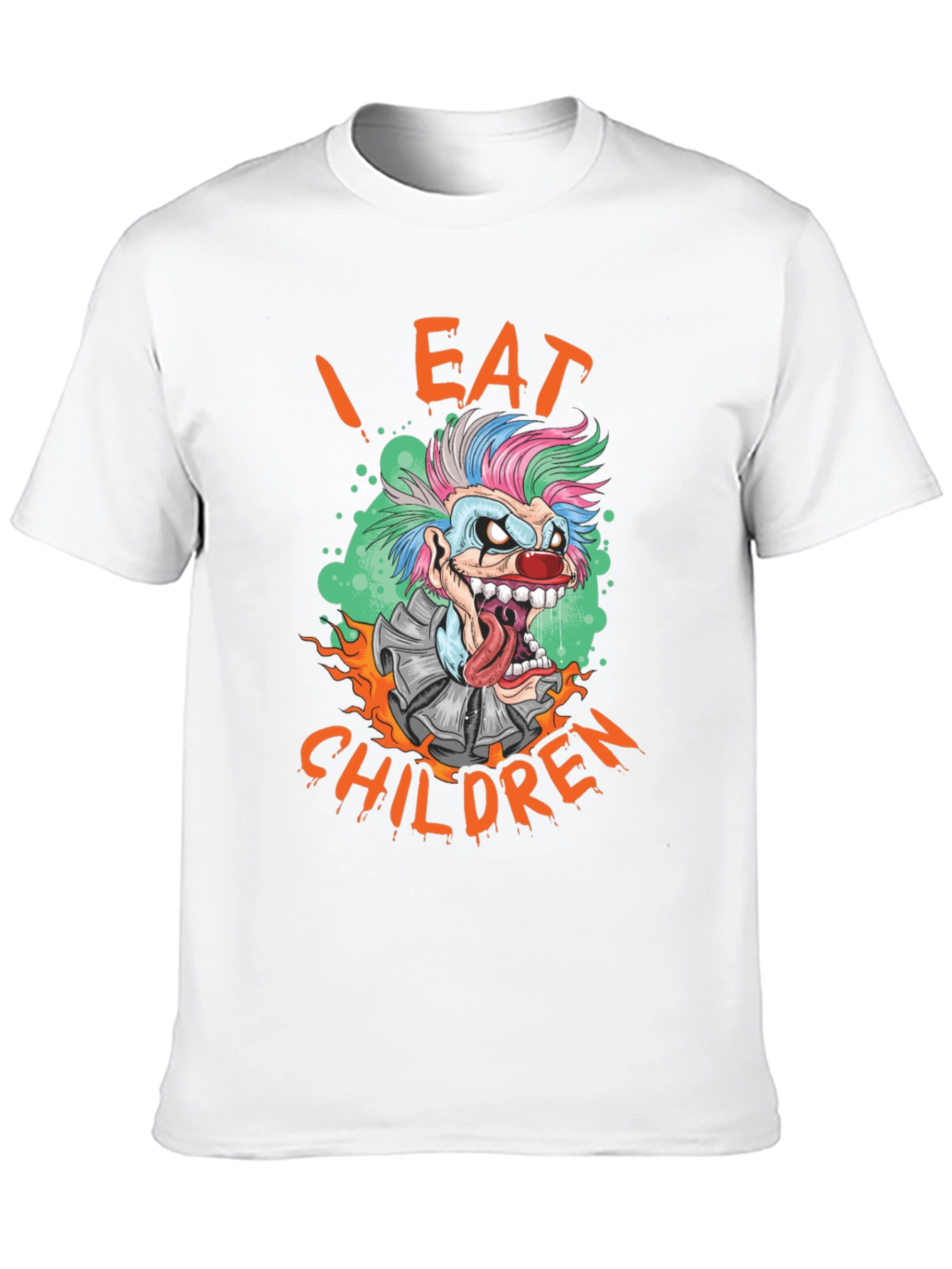 I Eat Children Clown Graphic T-Shirt
