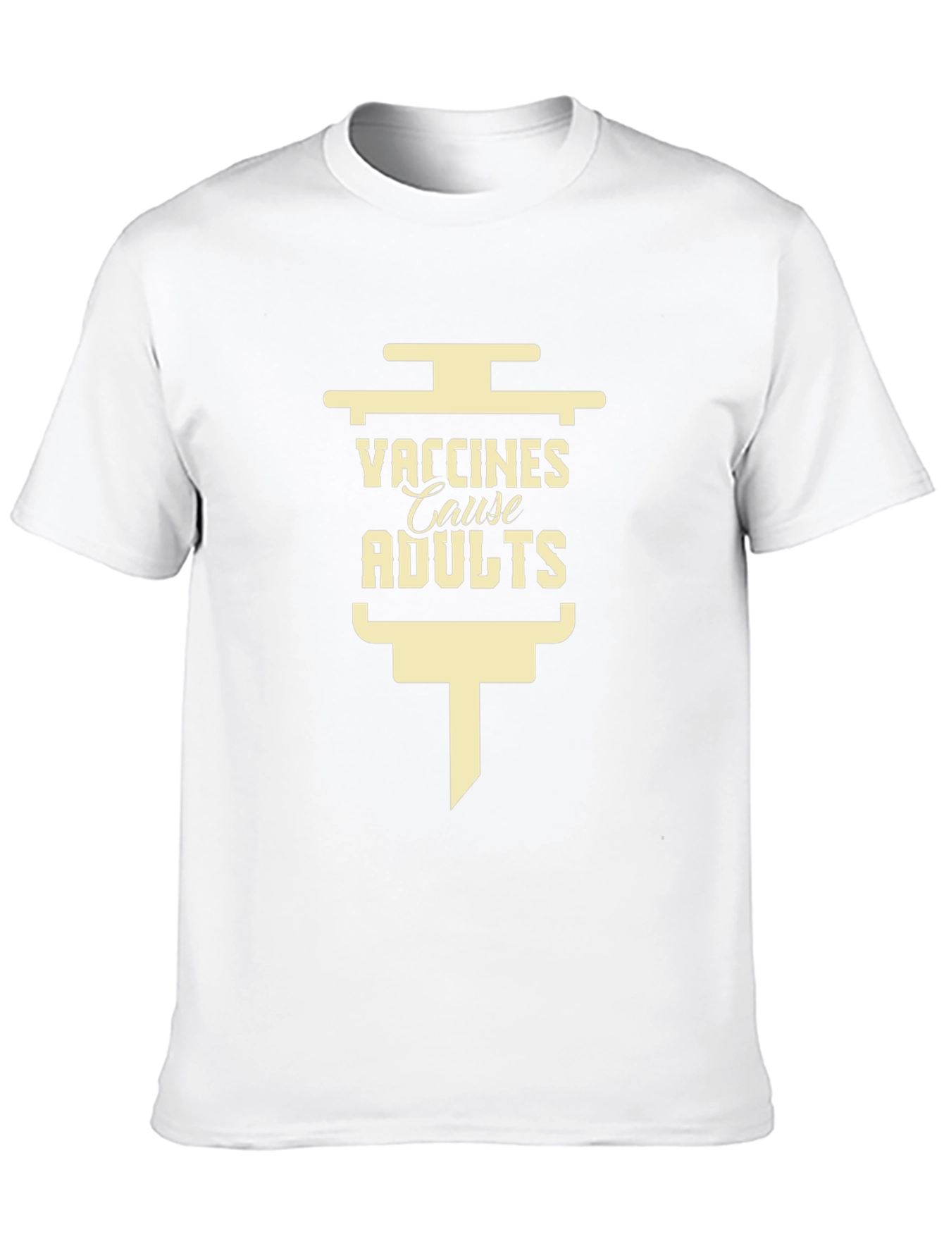 Vaccines Cause Adults Black T-Shirt