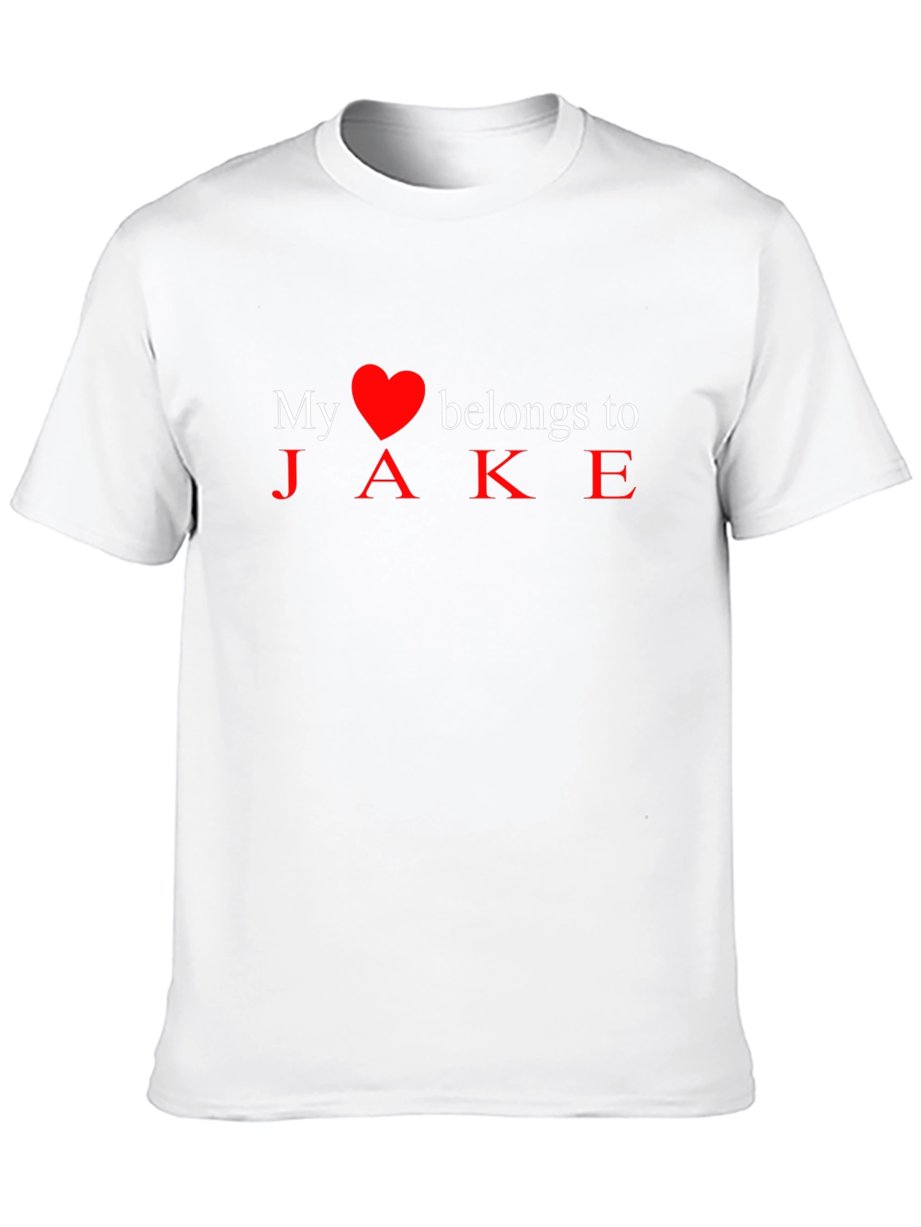 My Heart Belongs to Jake - Novelty T-Shirt