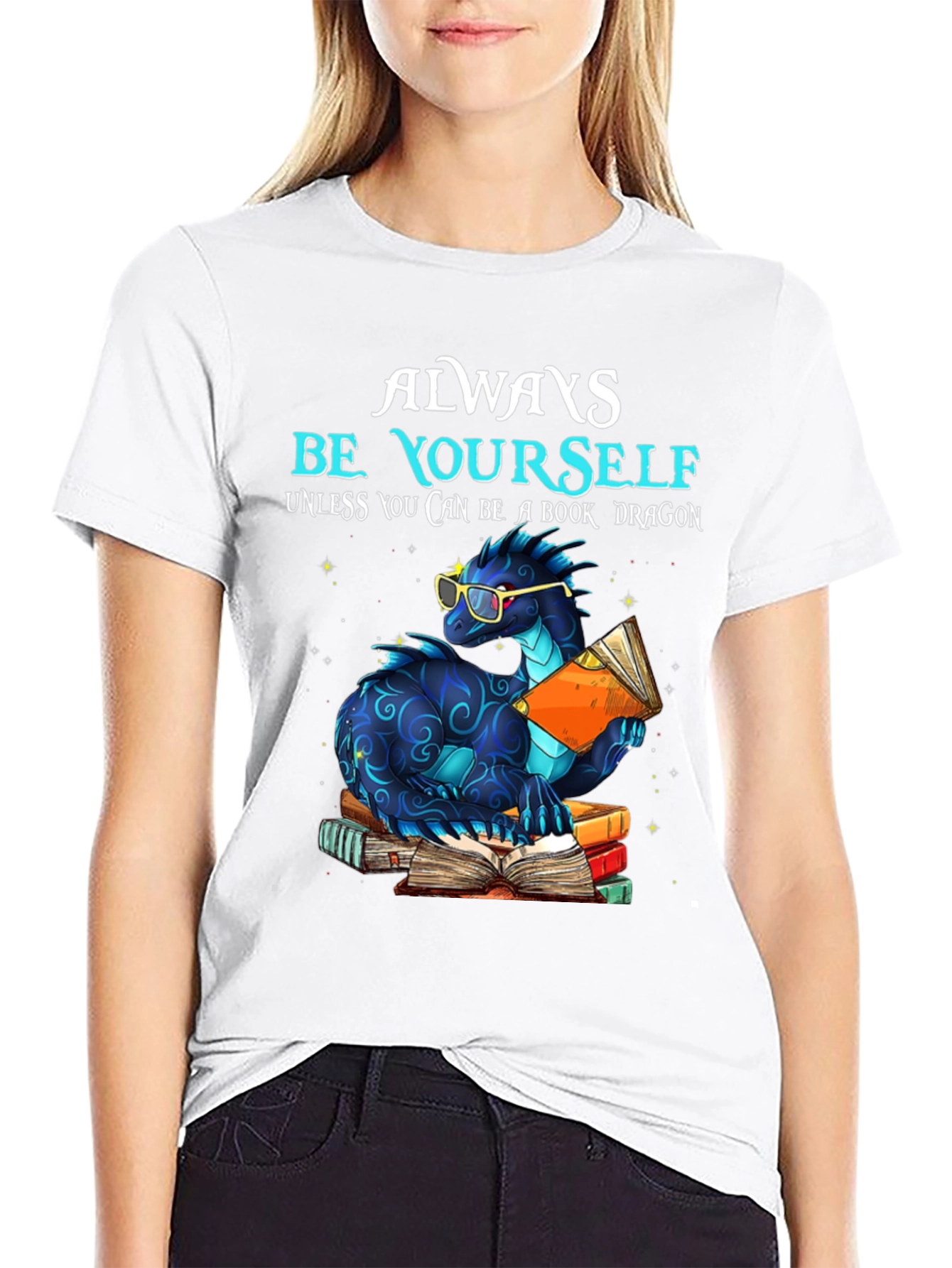 Always Be Yourself Unless Book Dragon T-Shirt