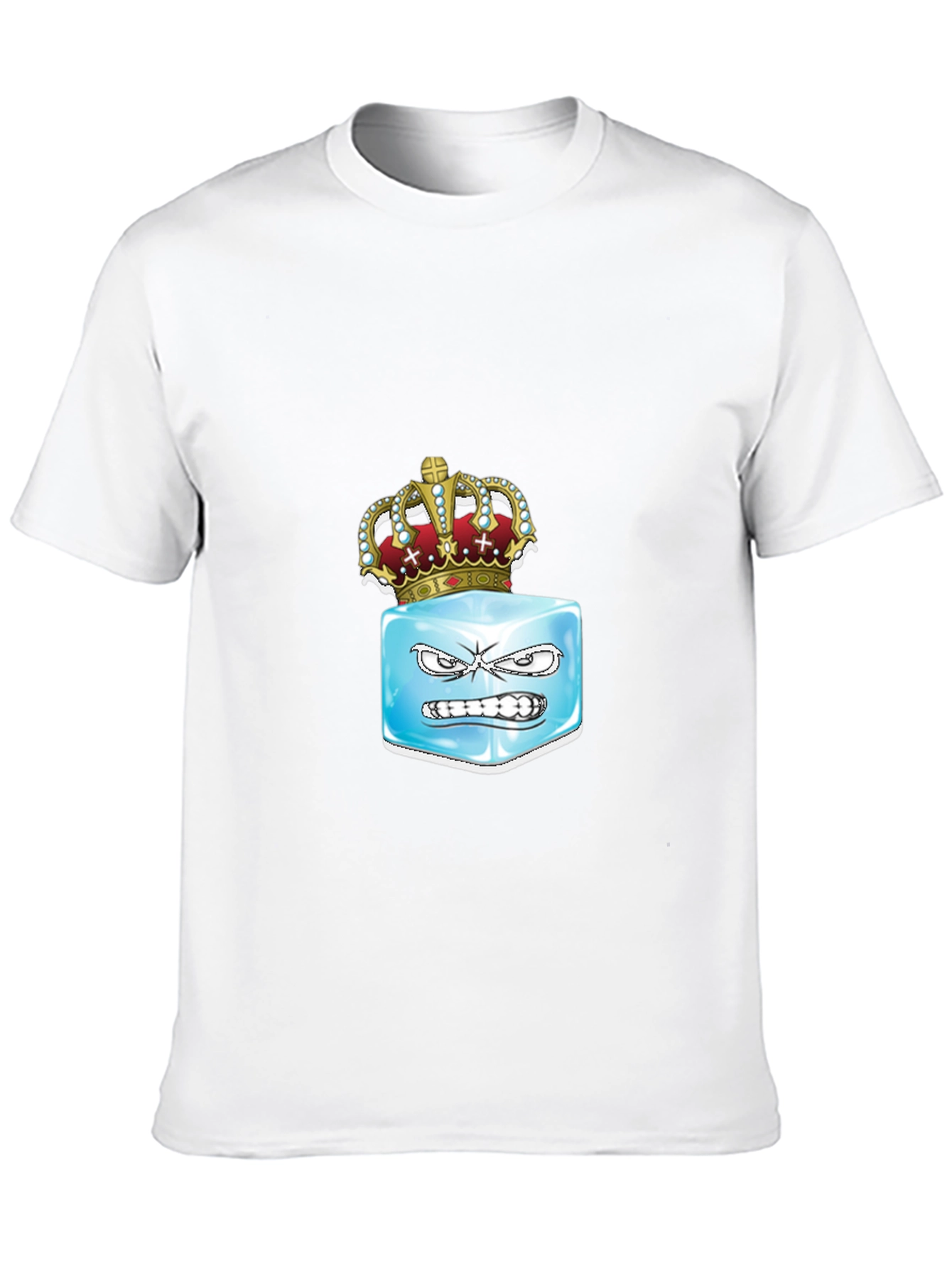 Iced Crown Graphic T-Shirt - Cool Design