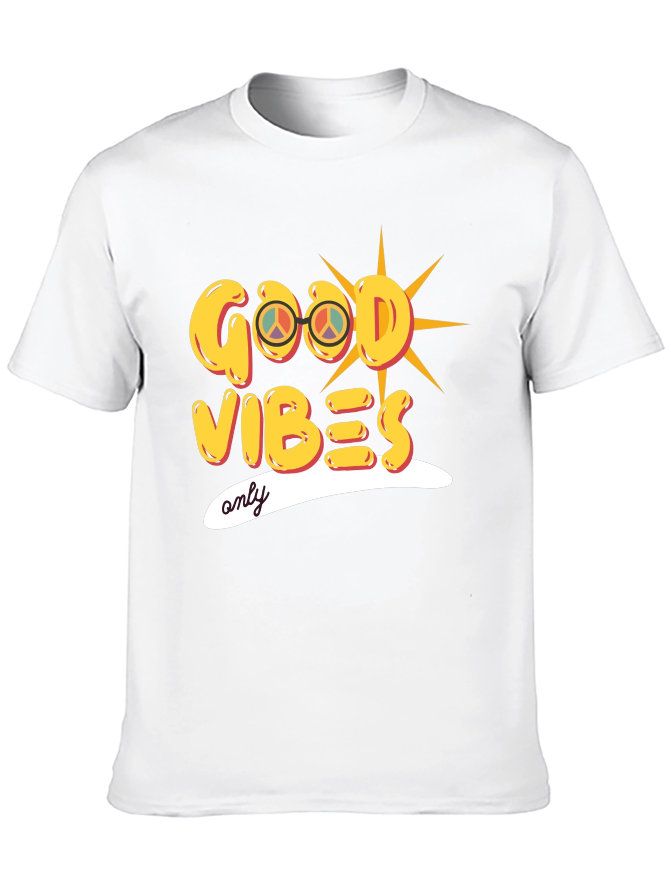 Good Vibes Only Graphic Tee - Stylish Black T-Shirt