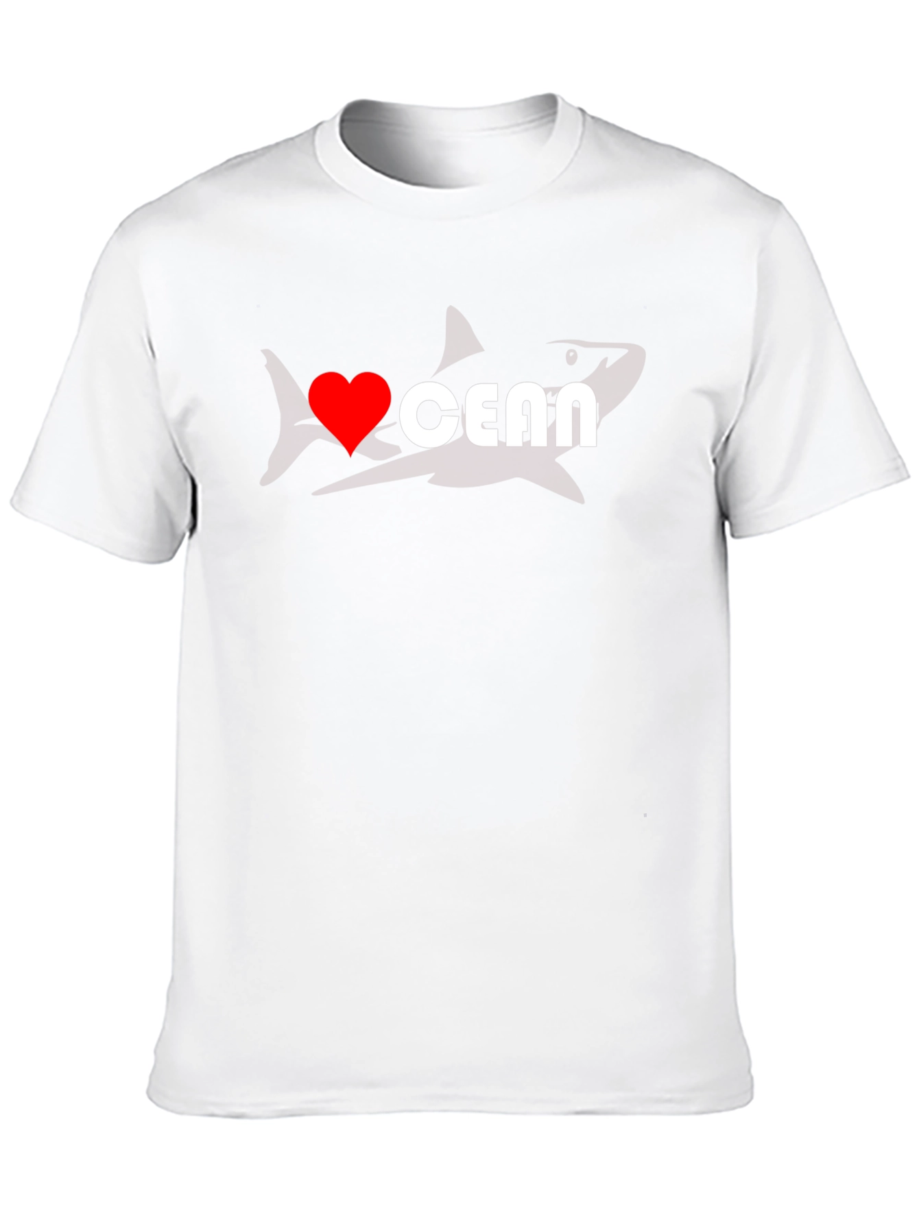 I Heart Ocean Shark Graphic T-Shirt