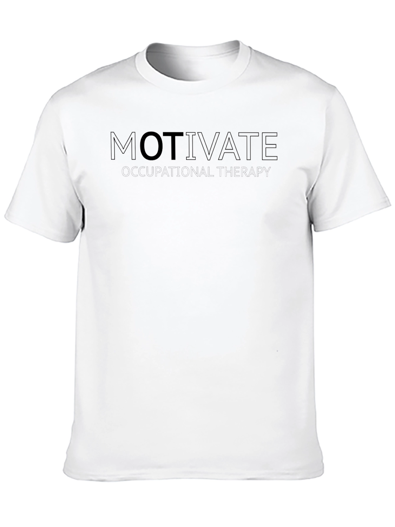 Motivate Inspirational Black T-Shirt for Men